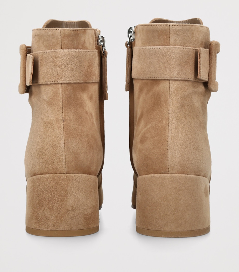 Suede Très Vivier Ankle Boots 45 TAN Image 2