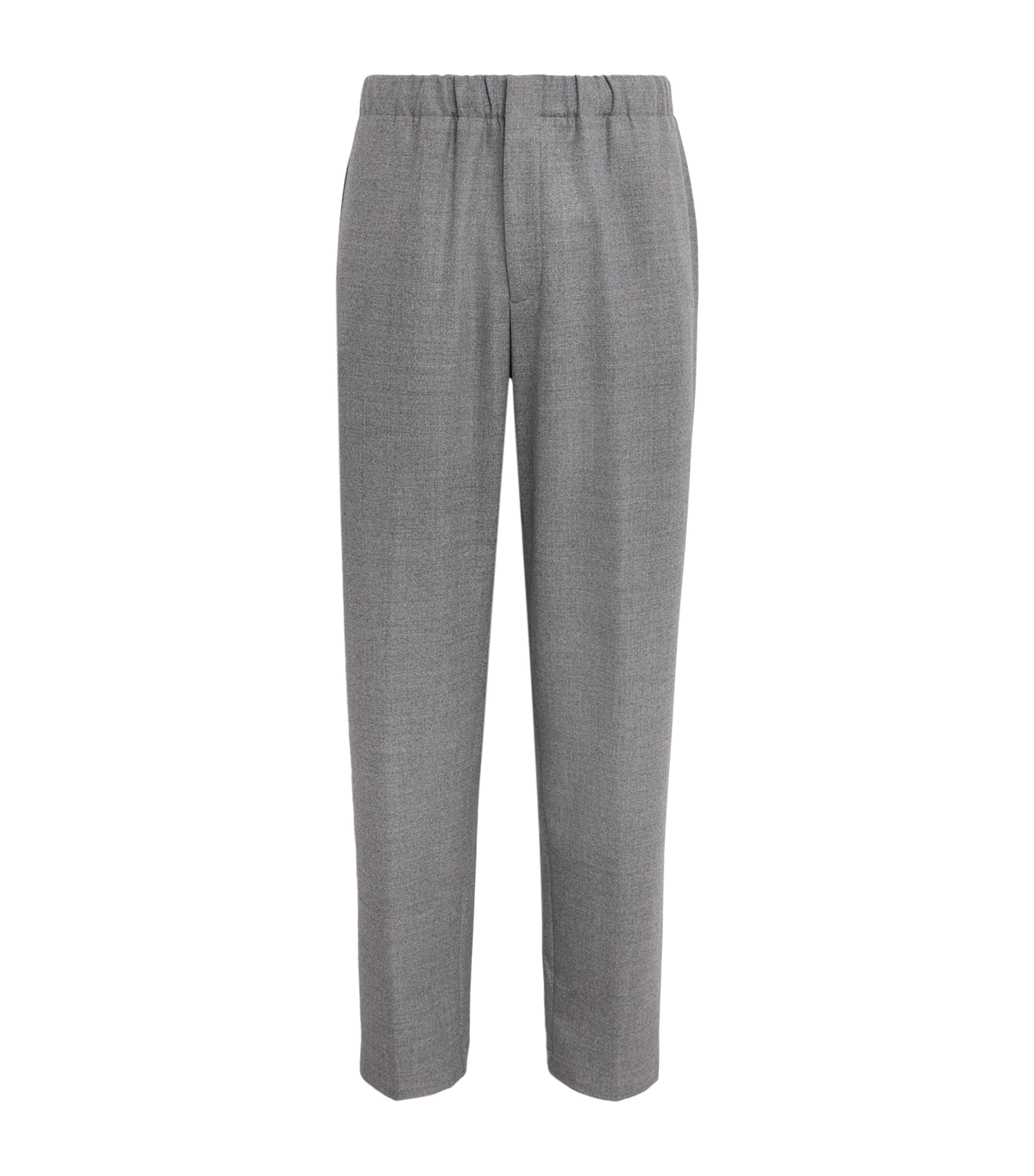 Lardini Stretch-Virgin Wool Trousers Grey