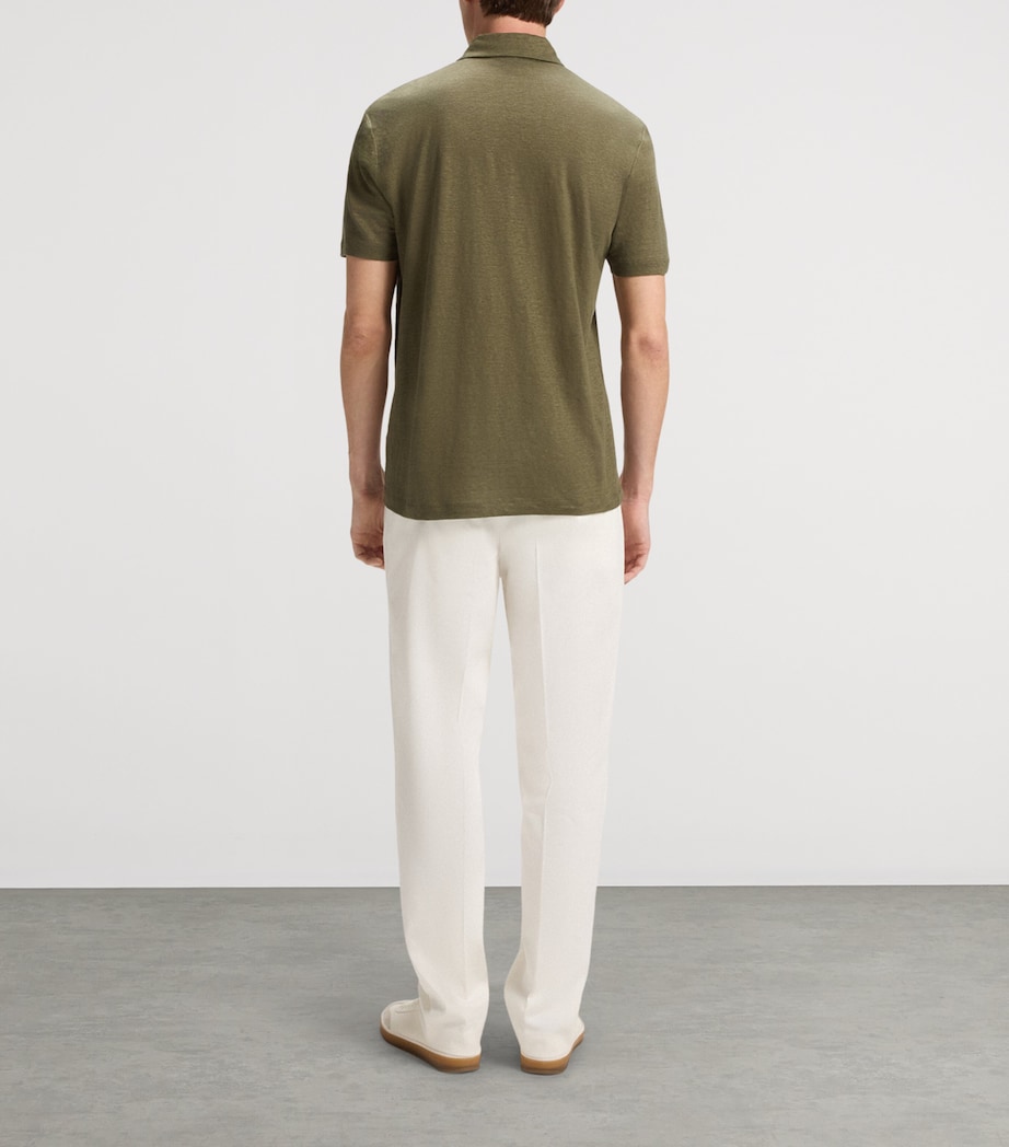 x BECKHAM Linen Polo Shirt 315 Image 4