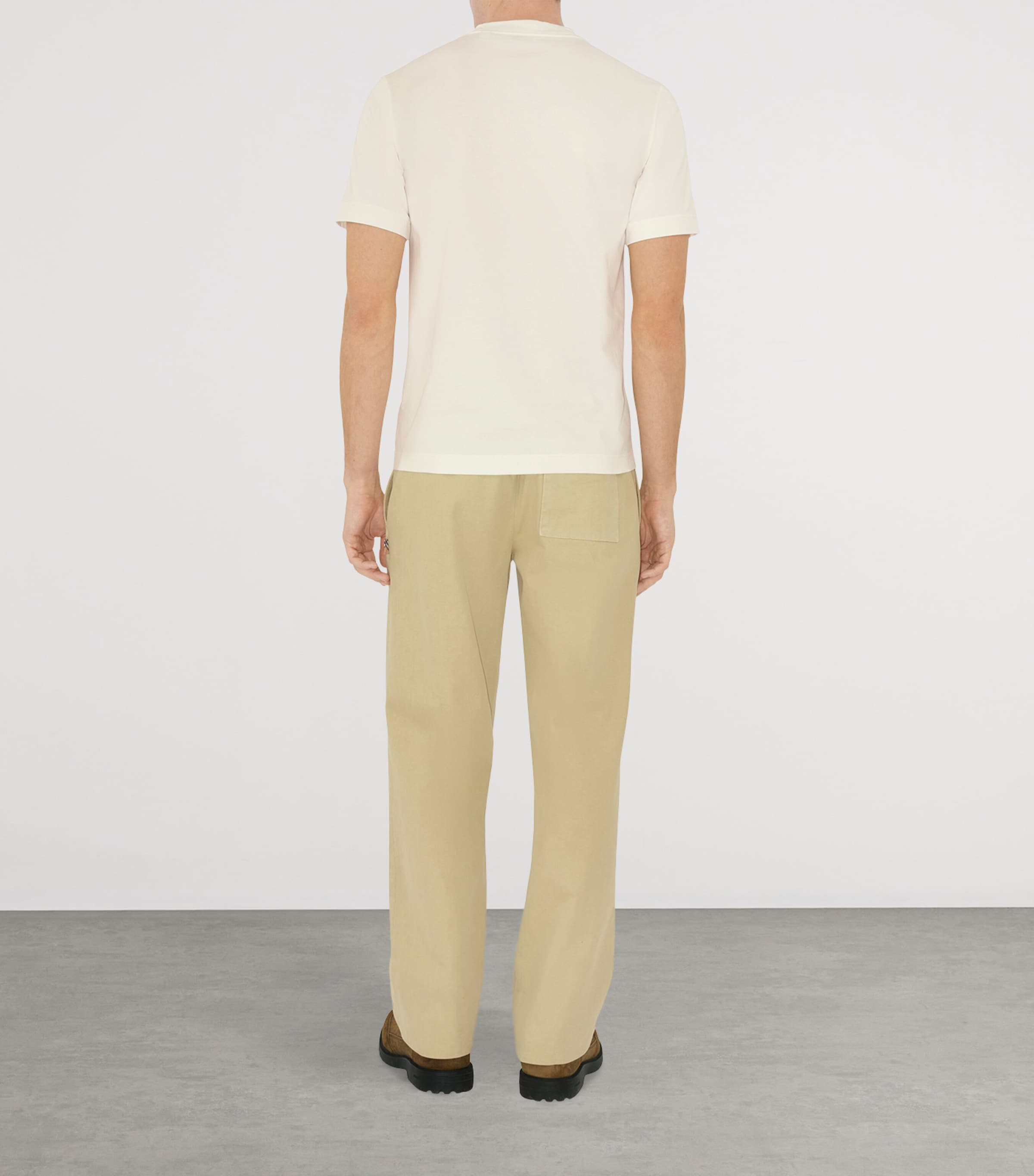 Cotton Knight Stamp T-Shirt CHALK Image 4