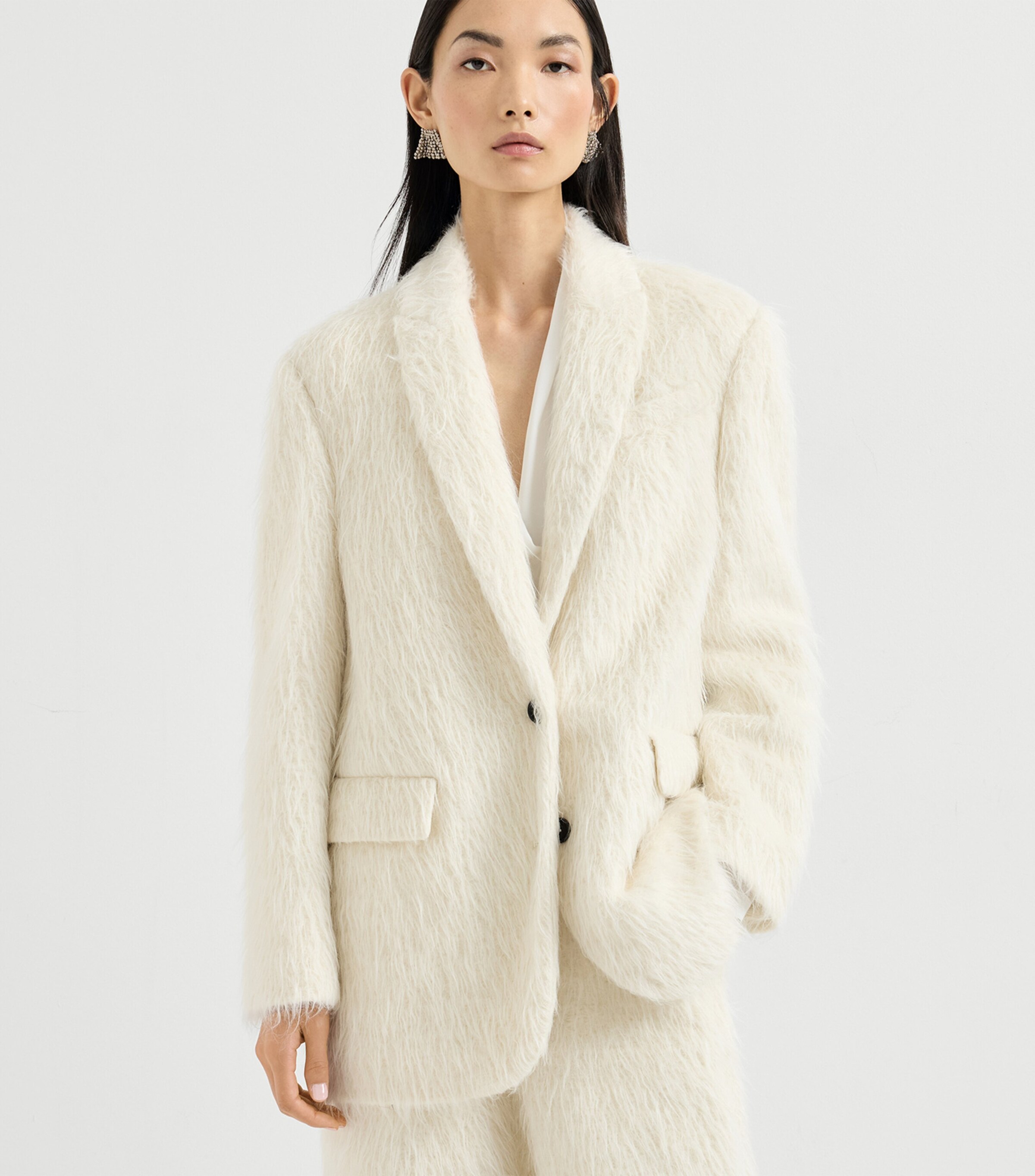 Wispy Alpaca-Blend Blazer C001 Image 3