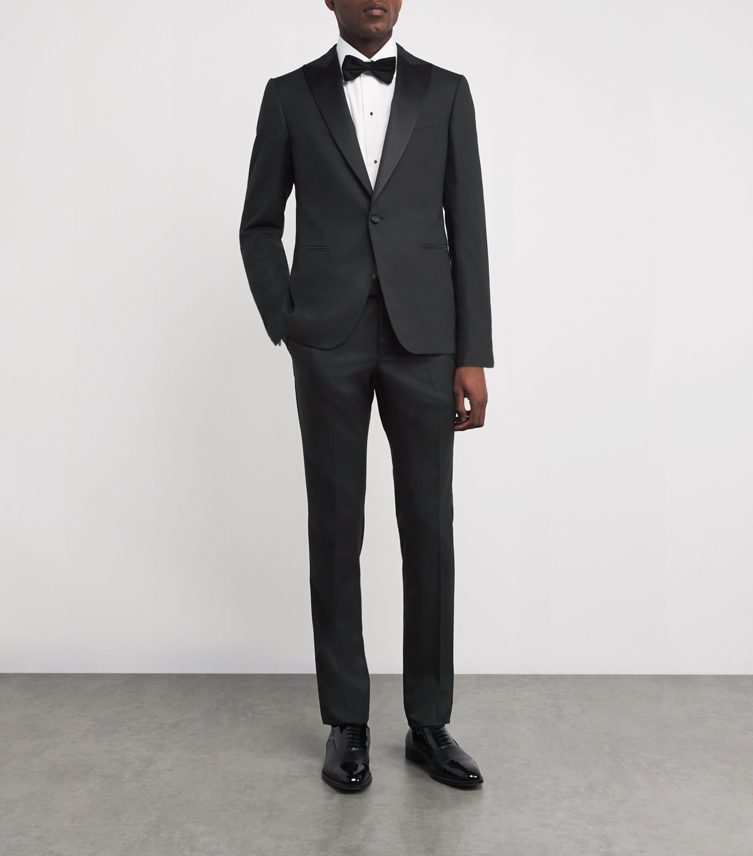 Wool 2-Piece Vicenza Tuxedo  Suit 20BLACK Image 2