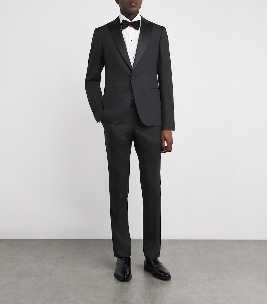 Wool 2-Piece Vicenza Tuxedo Suit 20BLACK Image 2
