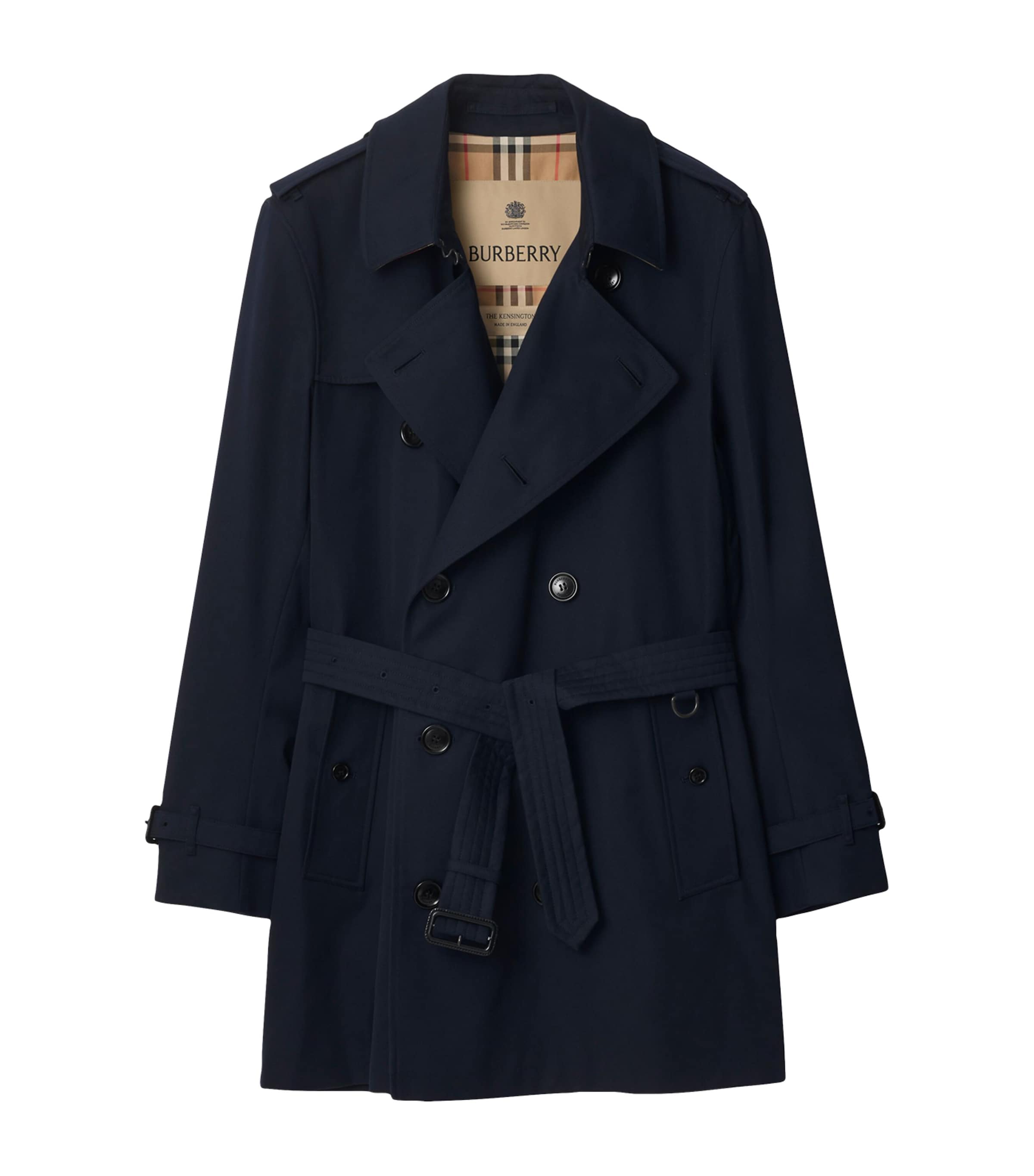 Short Kensington Heritage Trench Coat COAL BLUE Image 1