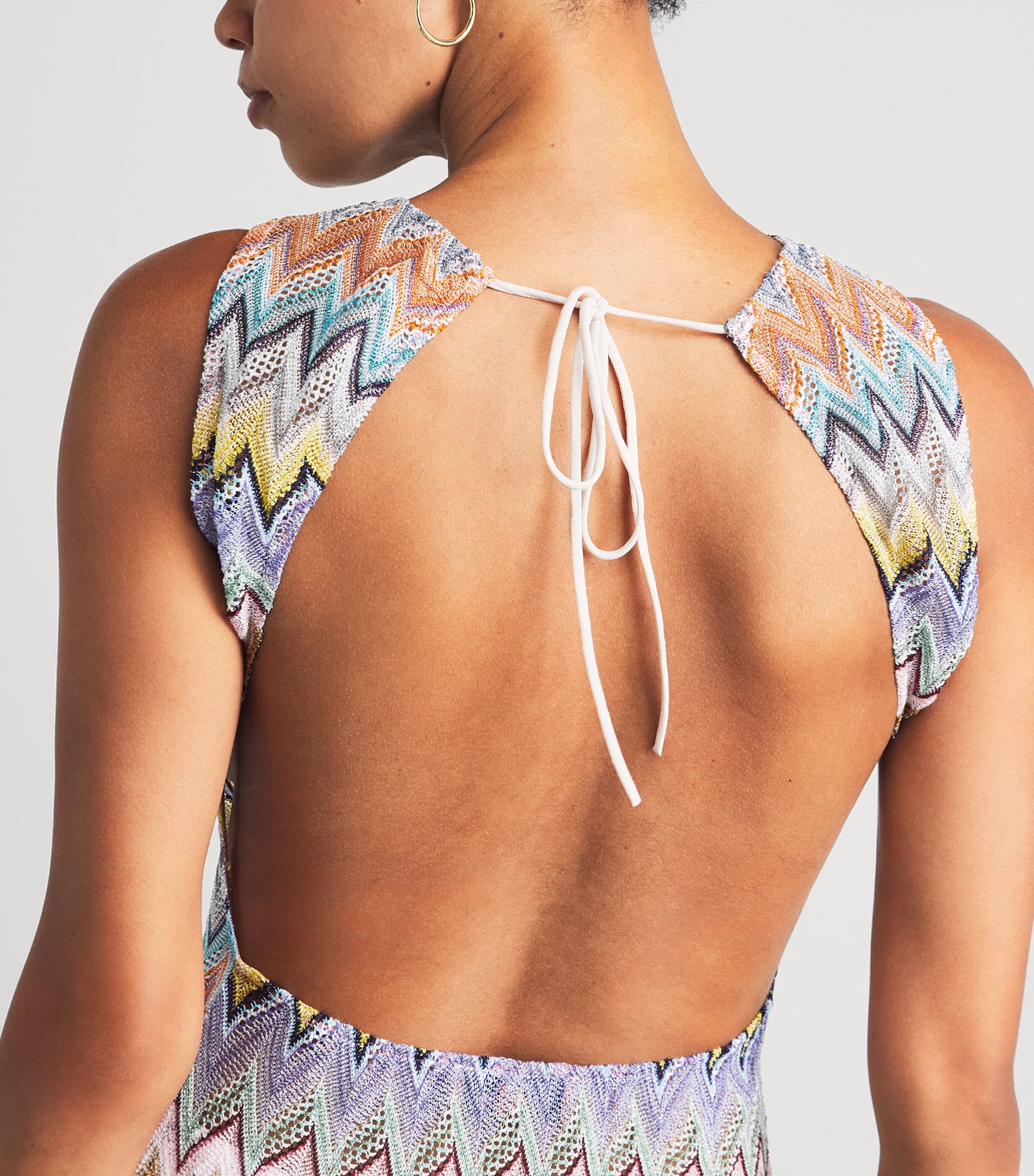 Missoni Womens Zigzag Mini Dress Smsor Multicolor Image 3