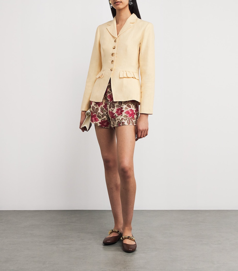 Linen Matilda Jacket DUSTY CITRON Image 2