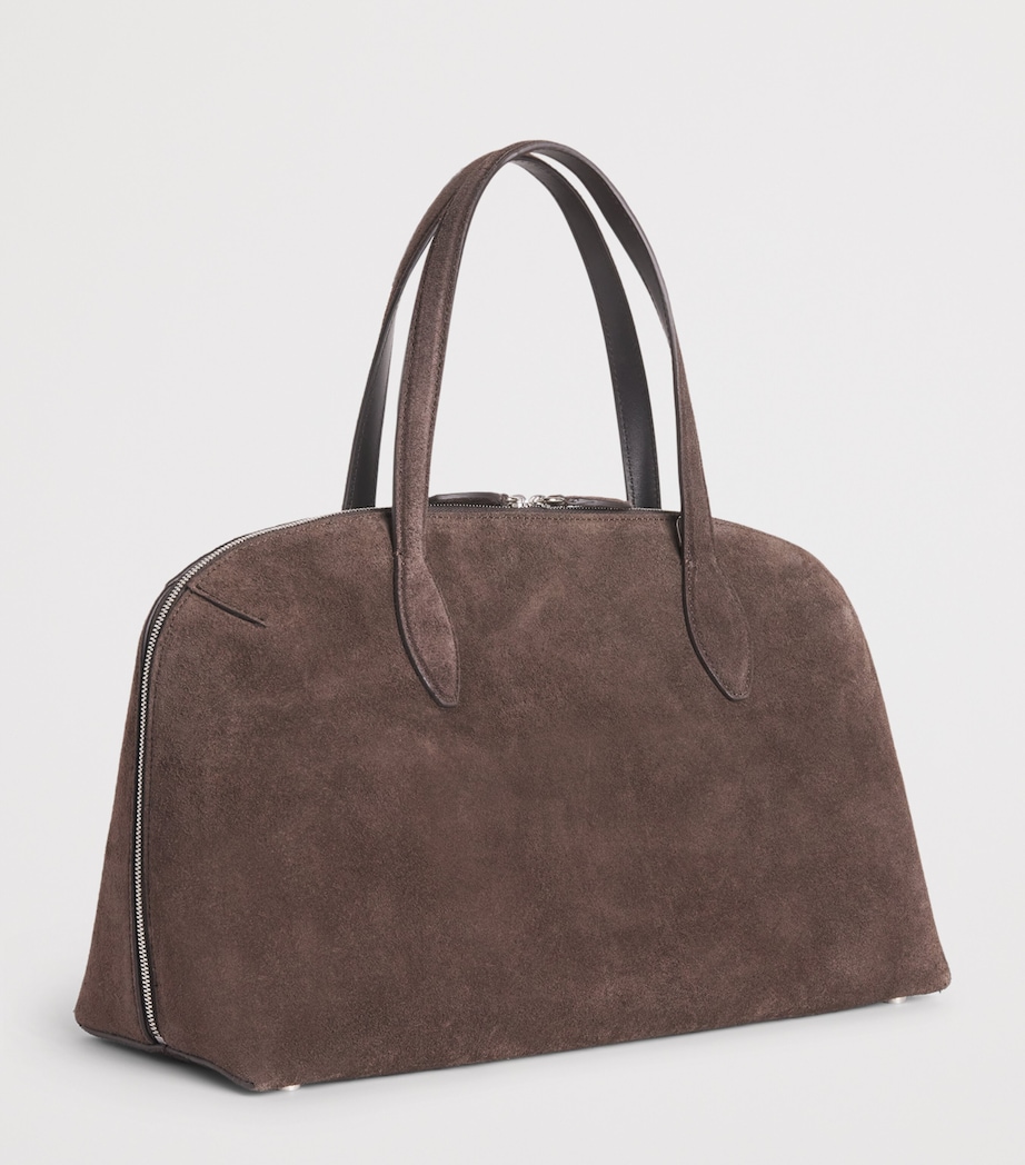 Toteme Womens Medium Suede Day Shoulder Bag Brown Image 3