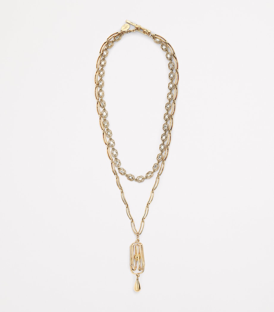 Double-Strand Necklace GOLD Image 3