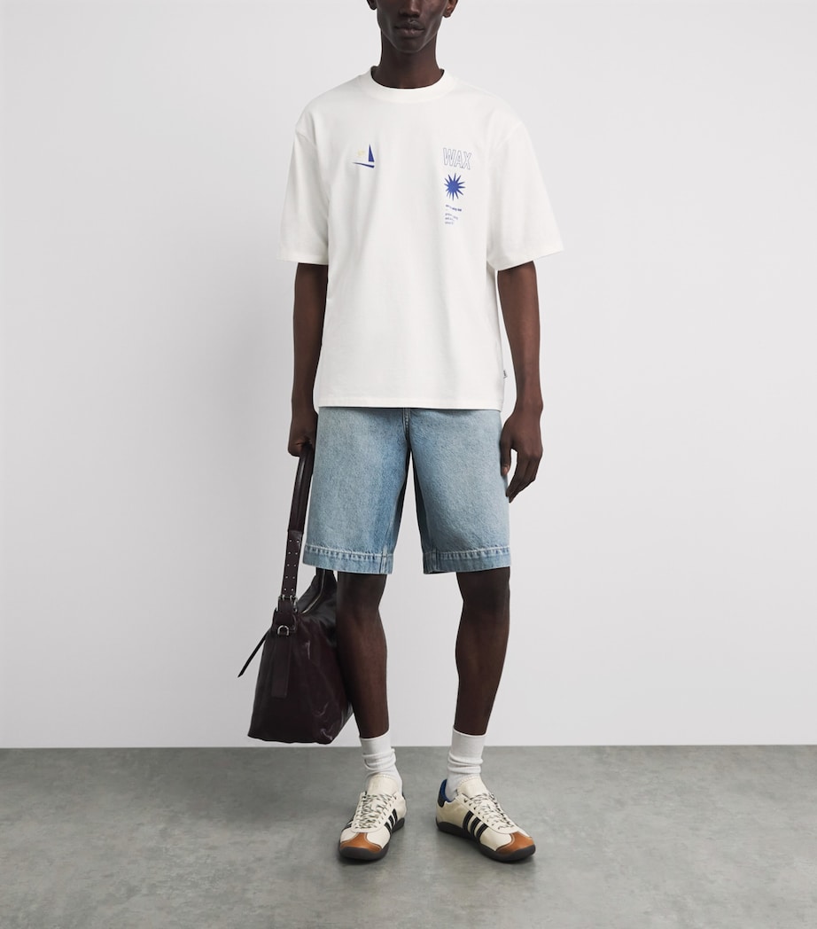 Wax London Mens Cotton Sailing Club Milton T-Shirt Off White Image 2