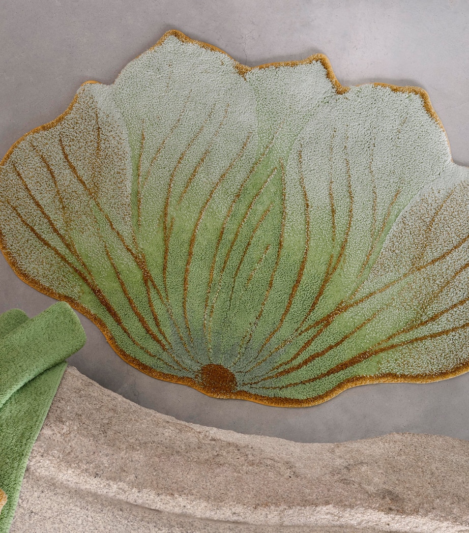 Lotus Bath Mat (80cm x 120cm) AQUA Image 6