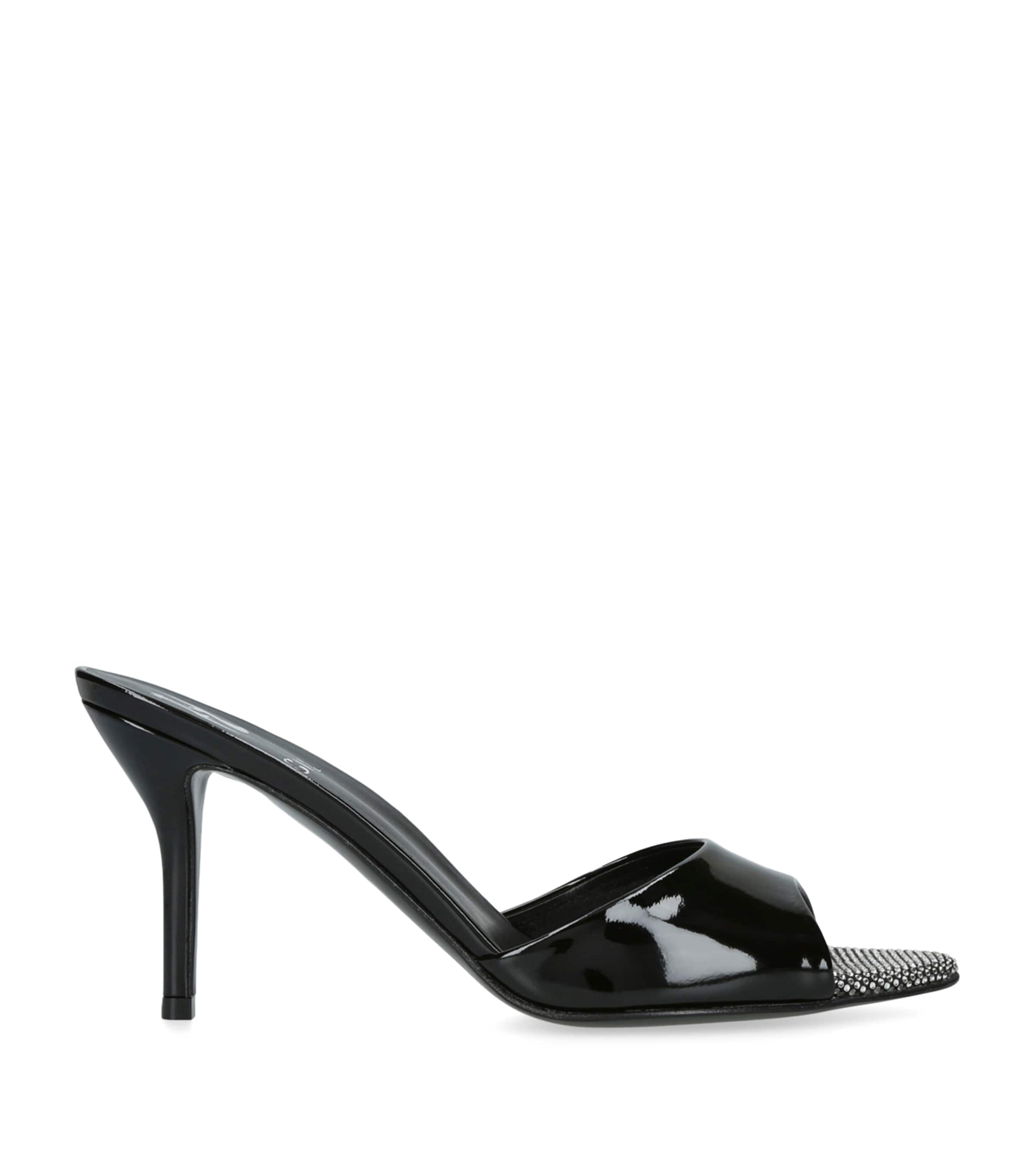 Gina Leather Marmont Heeled Mules 85 Black Image 1