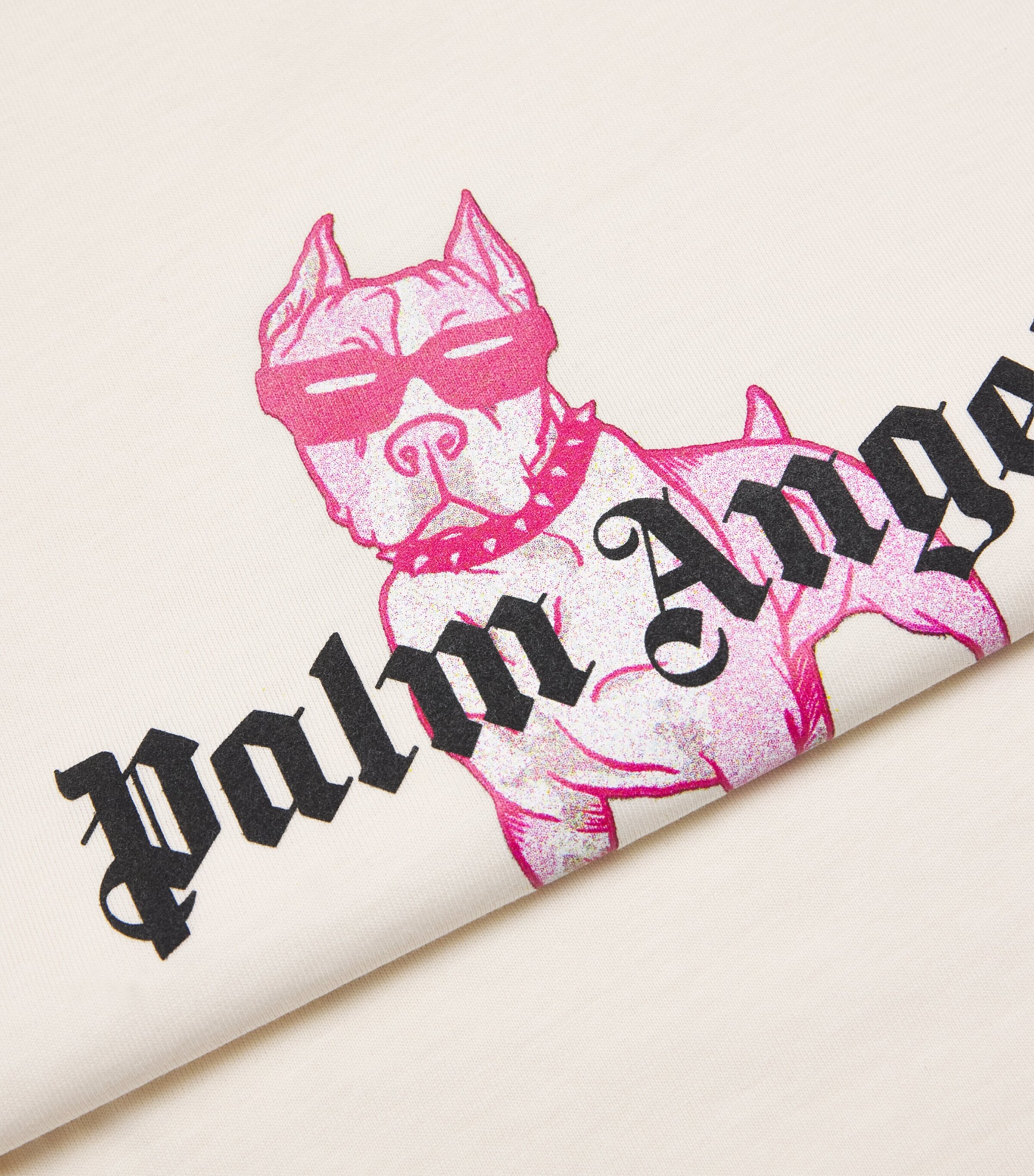 Palm Angels Kids Cotton Dog T-Shirt (4-12+ Years) White Image 4