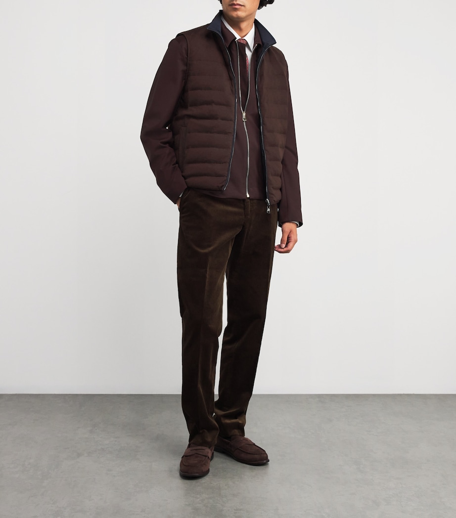 Cashmere-Down Reversible Gilet TX4.3 NAVY TX4.25/26 Image 2