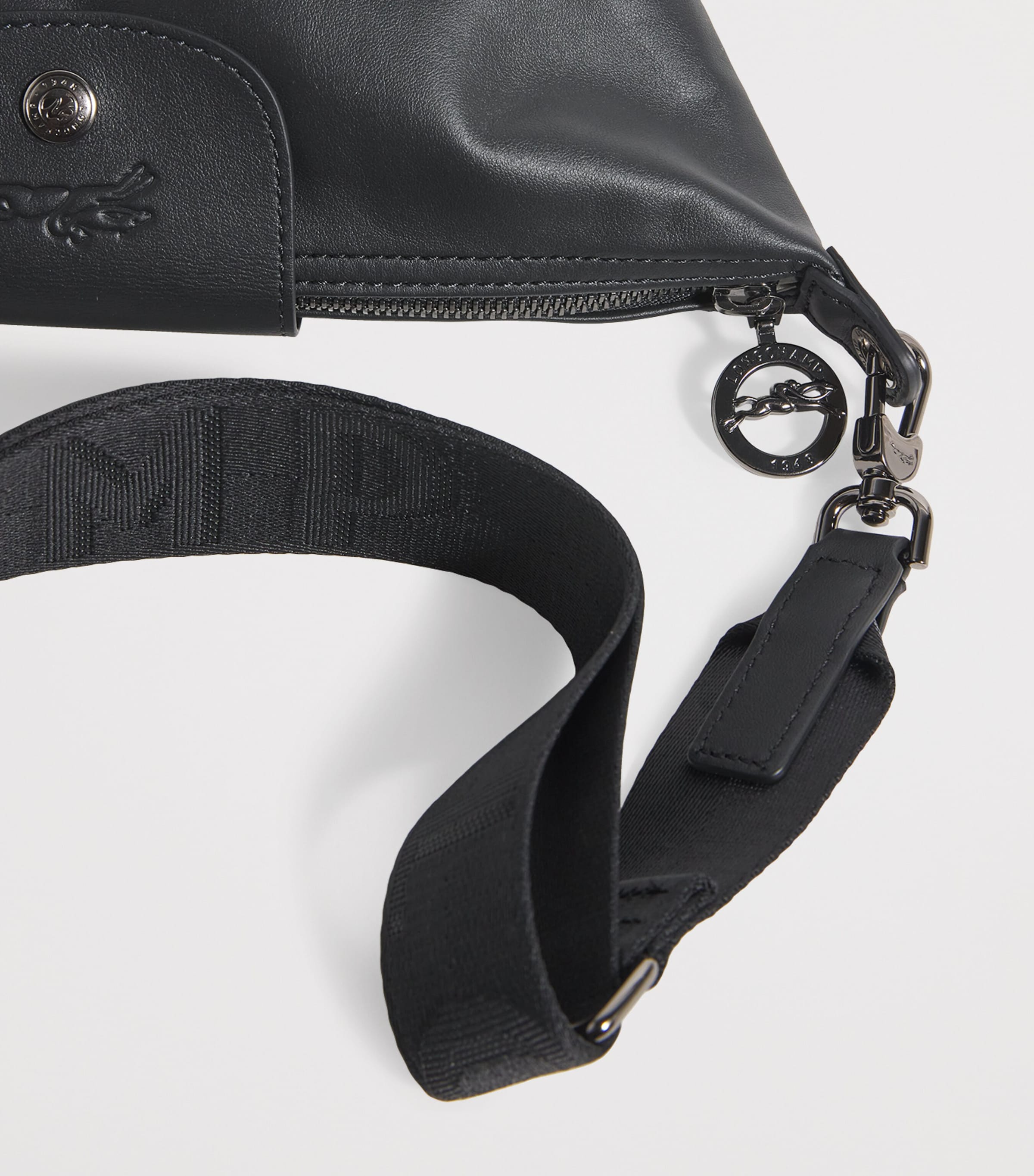 Extra-Small Leather Le Pliage Cross-Body Bag 001 BLACK Image 6