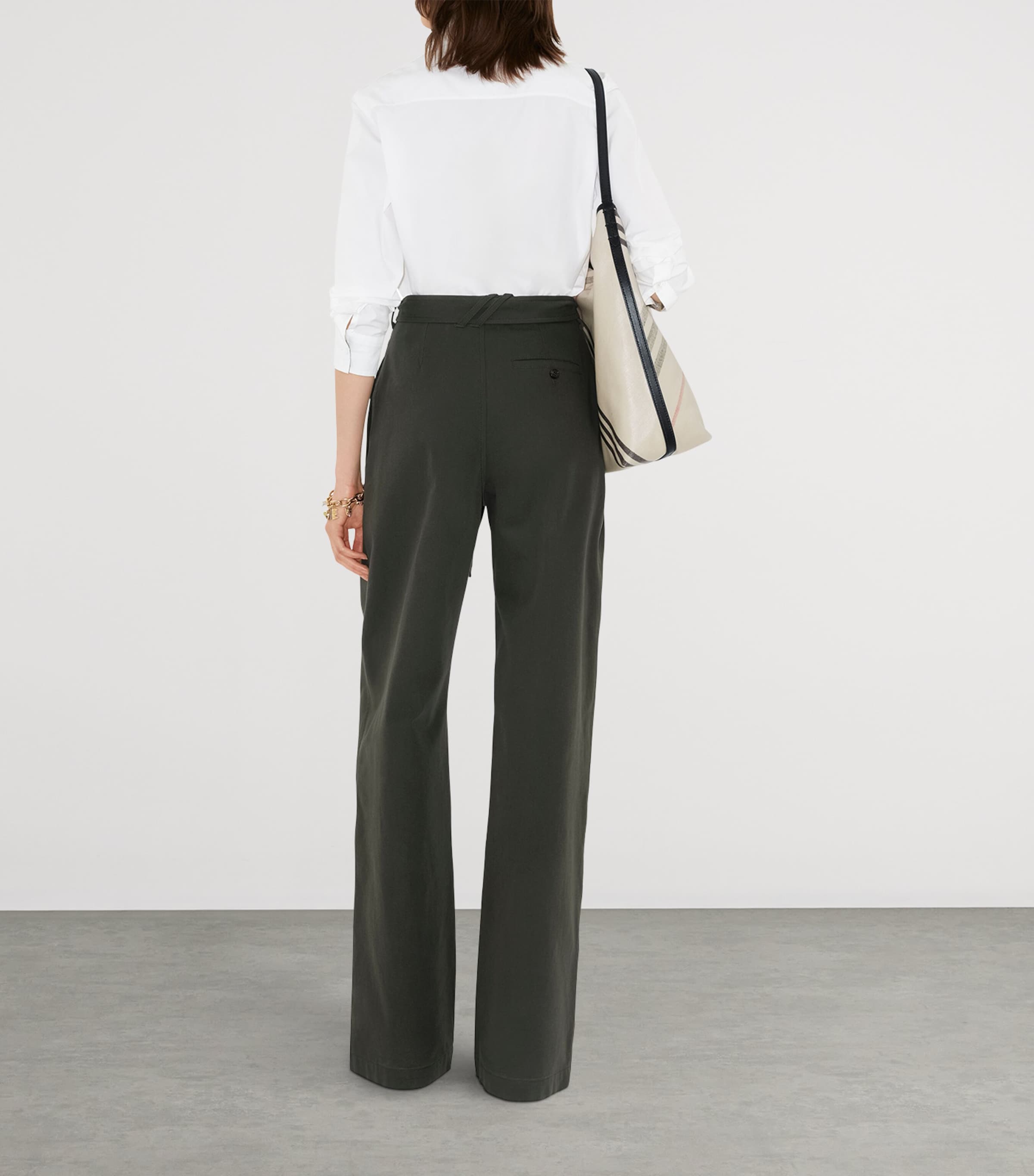 Burberry Womens Cotton Poplin Shirt White Image 4