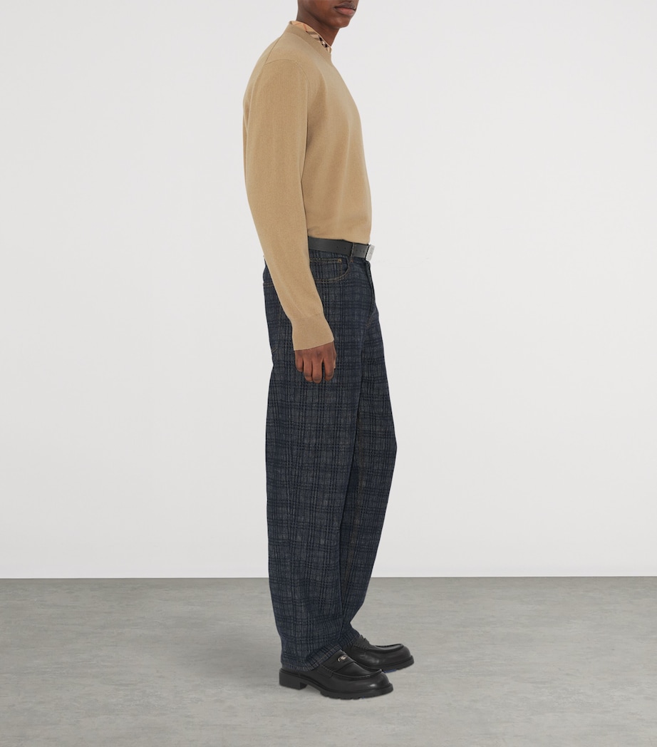 Cashmere-Blend EKD Slim Sweater FLAX Image 3