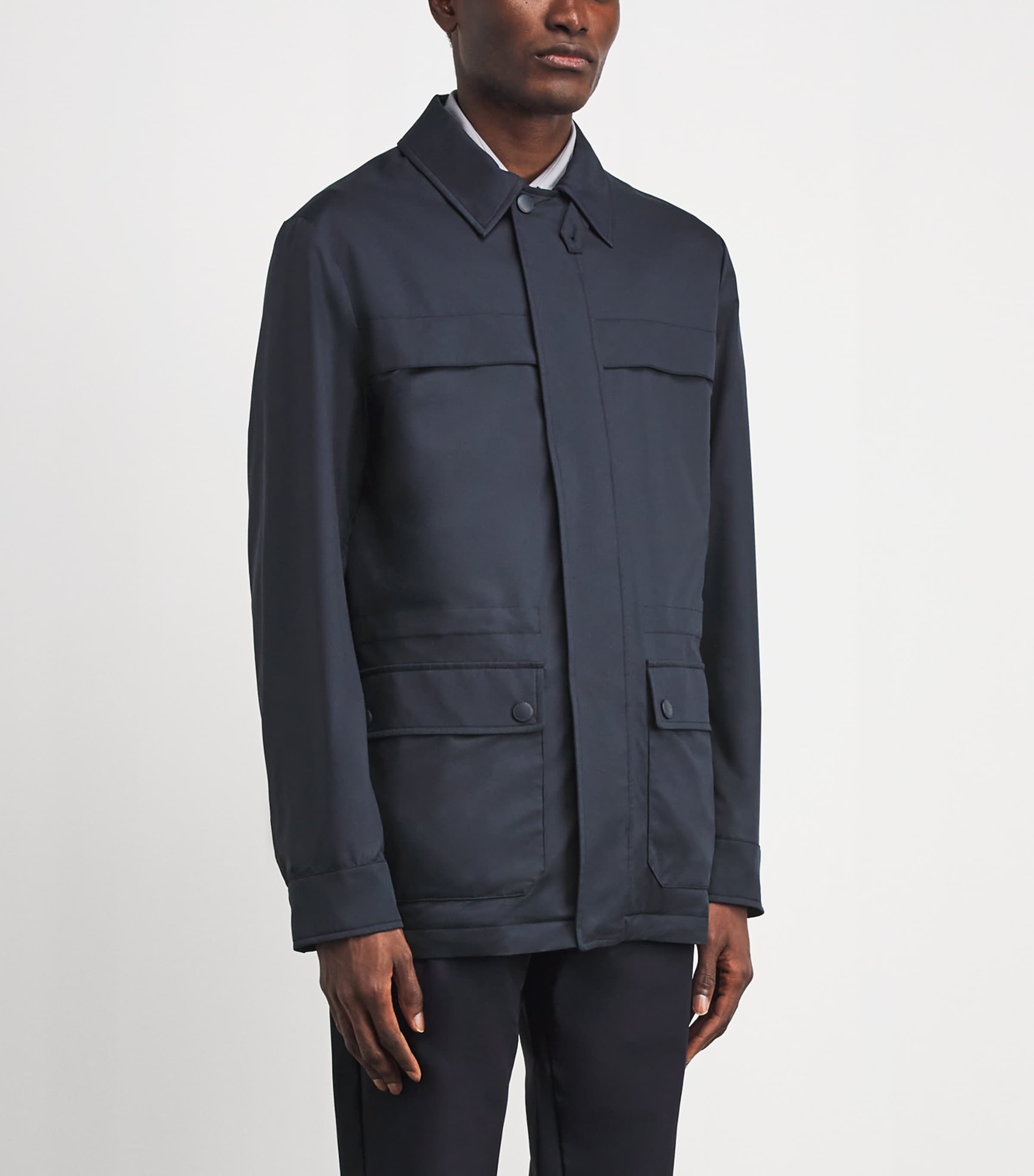 Canali Mens Technical Maestrale Field Jacket Image 4