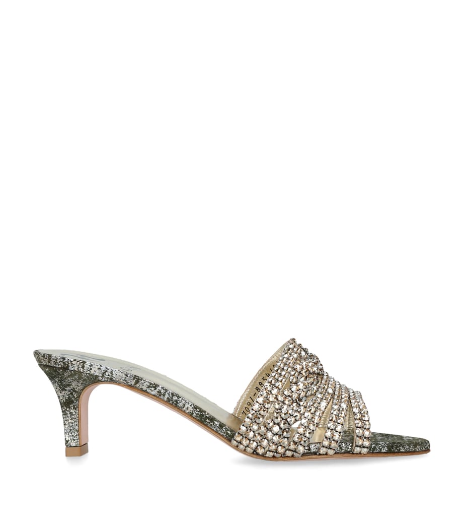 Geneva Heeled Mules 55 GOLD COMB Image 1