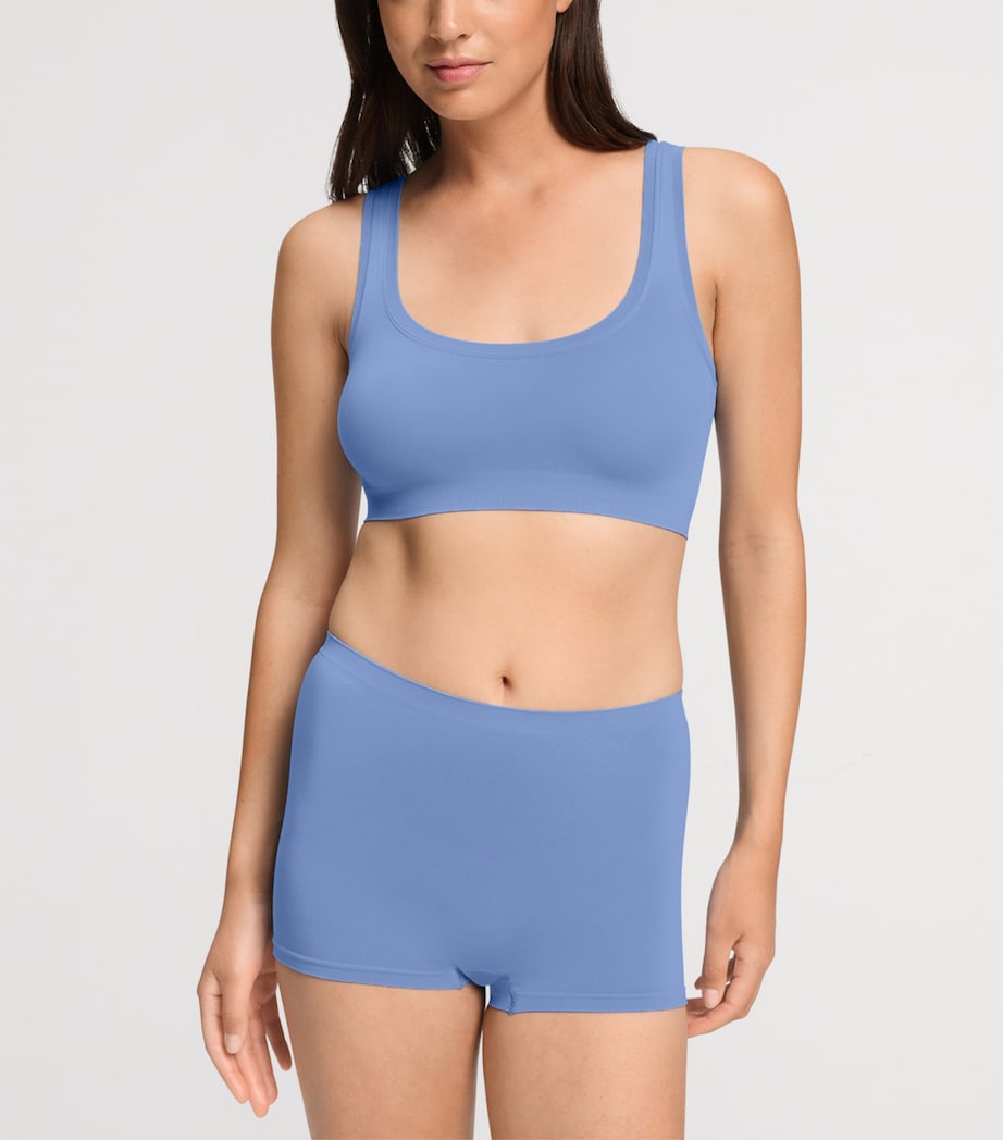 Hanro Womens Touch Feeling Crop Top Bluebird Image 4