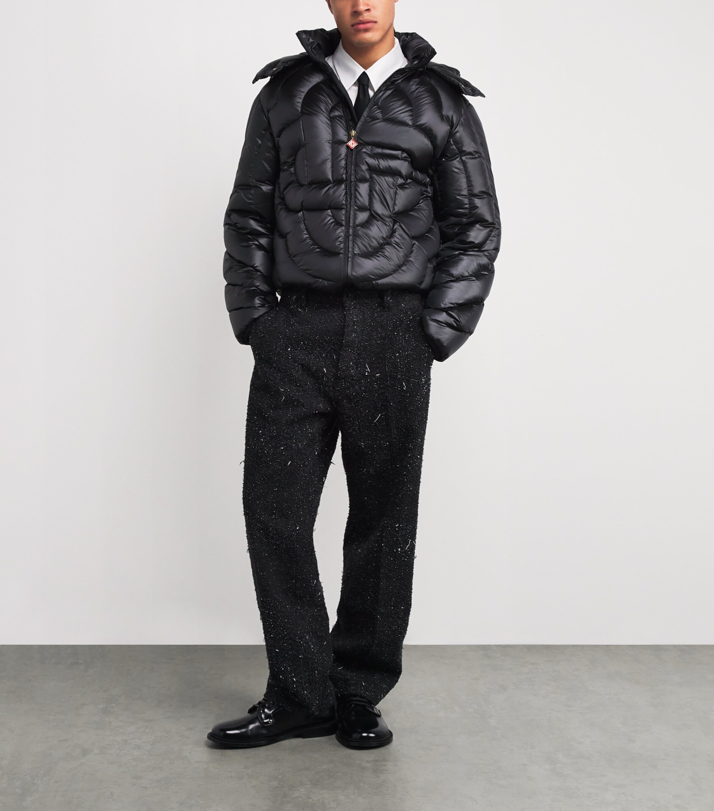 Down Monogram Puffer Jacket BLACK Image 2