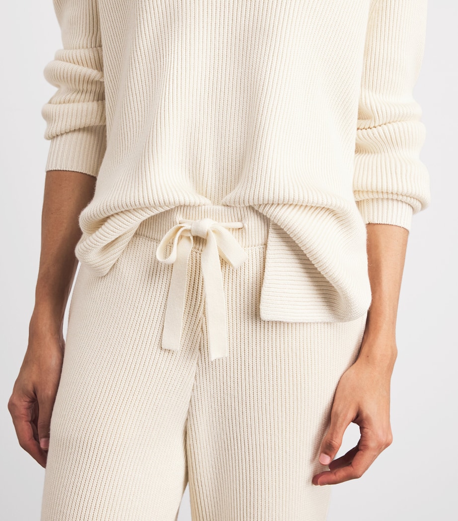Olivia von Halle Womens Silk-Cashmere-Blend Hutton Pyjama Set Alaska Image 5