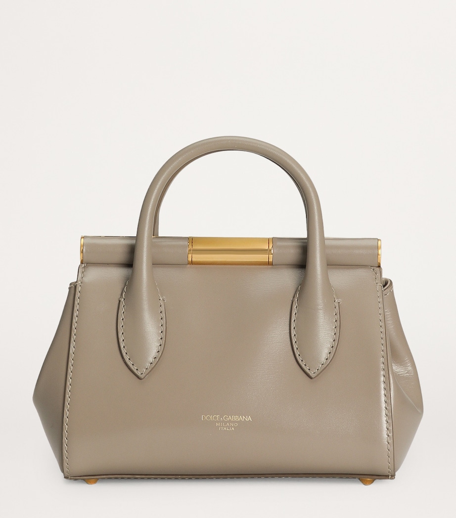 Leather Top-Handle Bag 8I399-TALPA Image 3