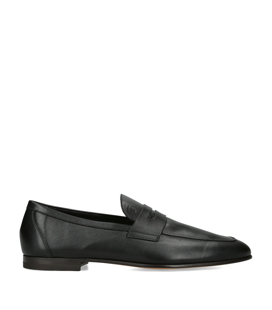 Tod's Leather Mocassino Loafers Black Image 1