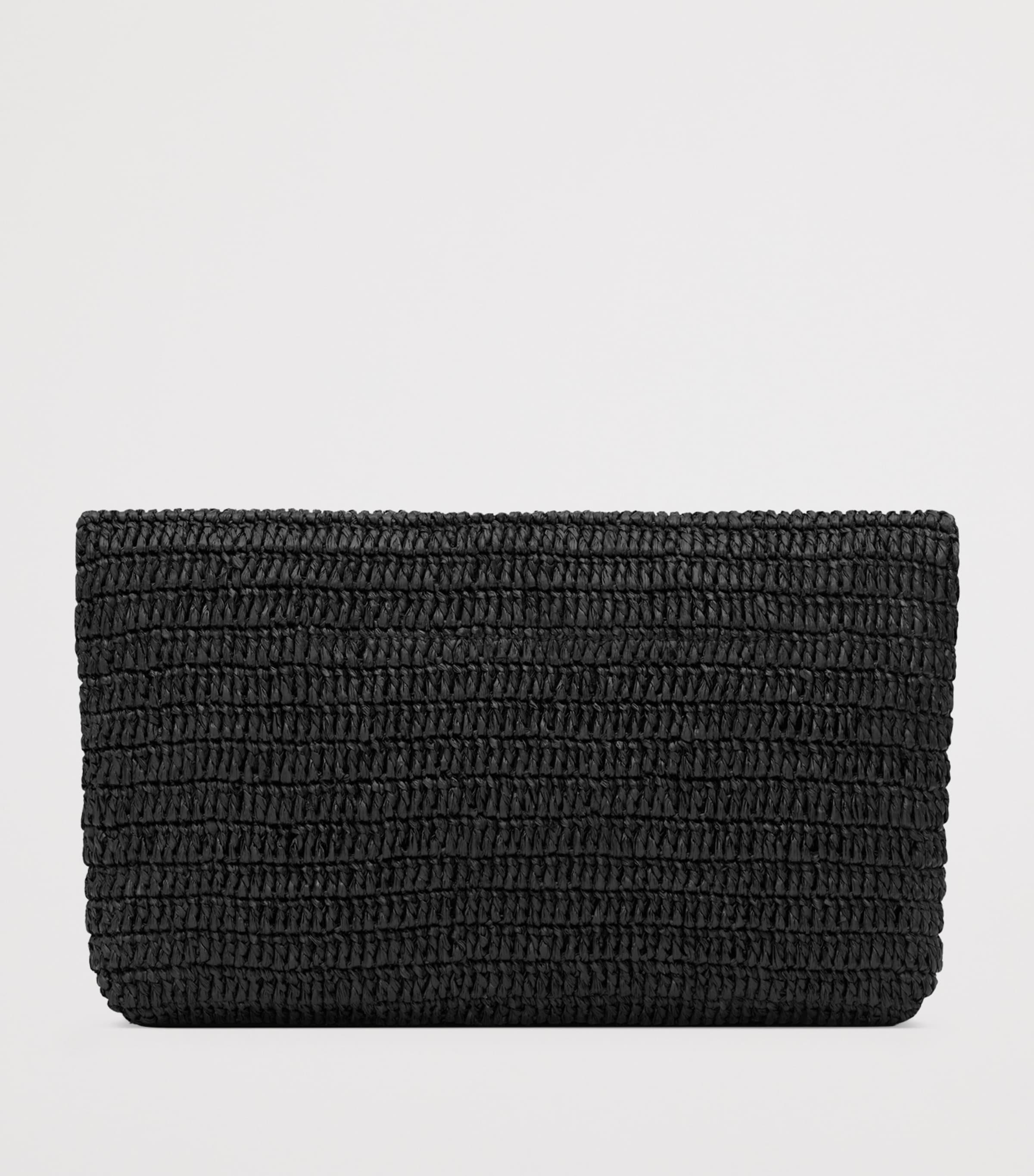 Saint Laurent Raffia Cassandre Envelope Pouch Image 2