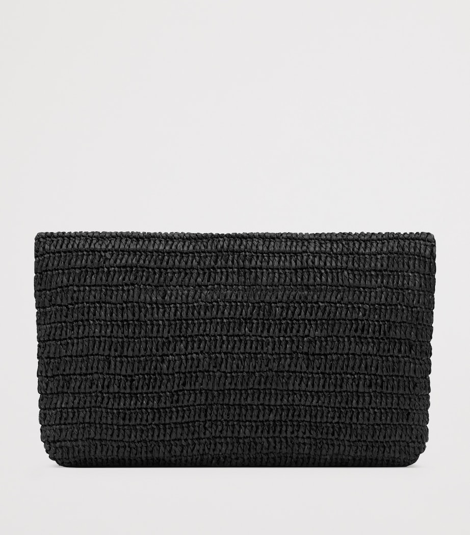 Saint Laurent Raffia Cassandre Envelope Pouch Image 2