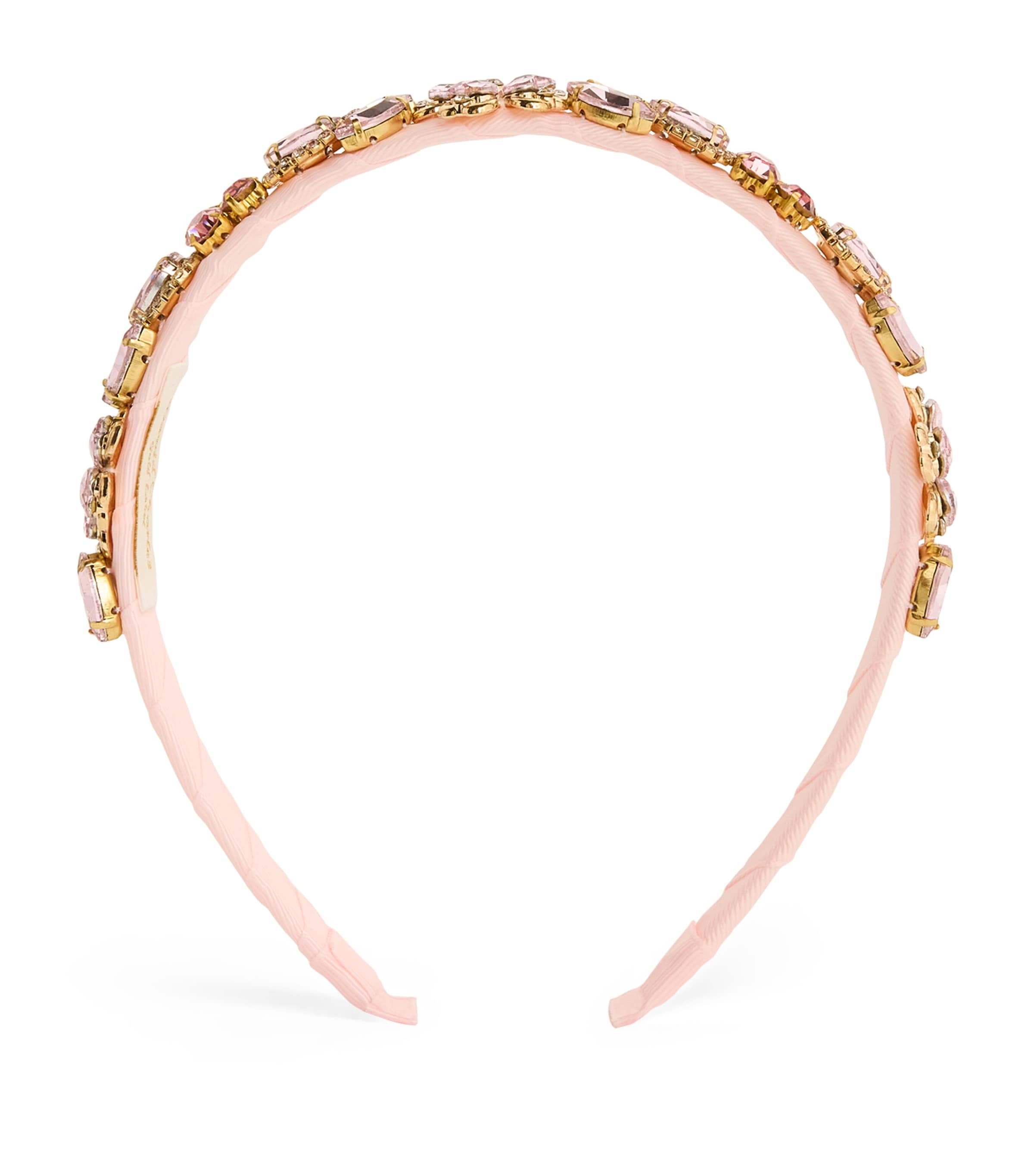 David Charles Kids' Jewel-embellished Headband In Pink