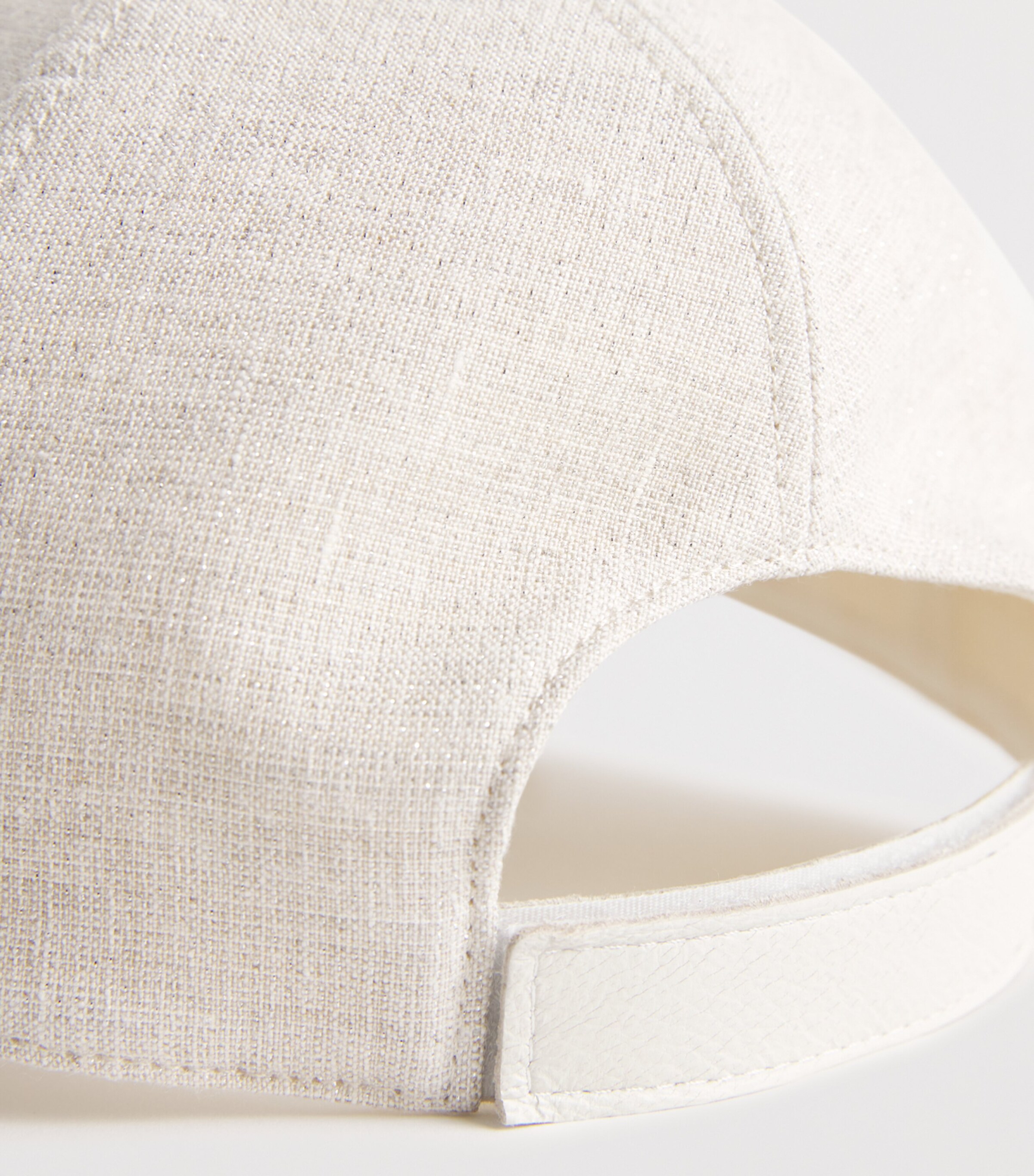 Eleventy Linen-Blend Baseball Cap Sabbia Image 4