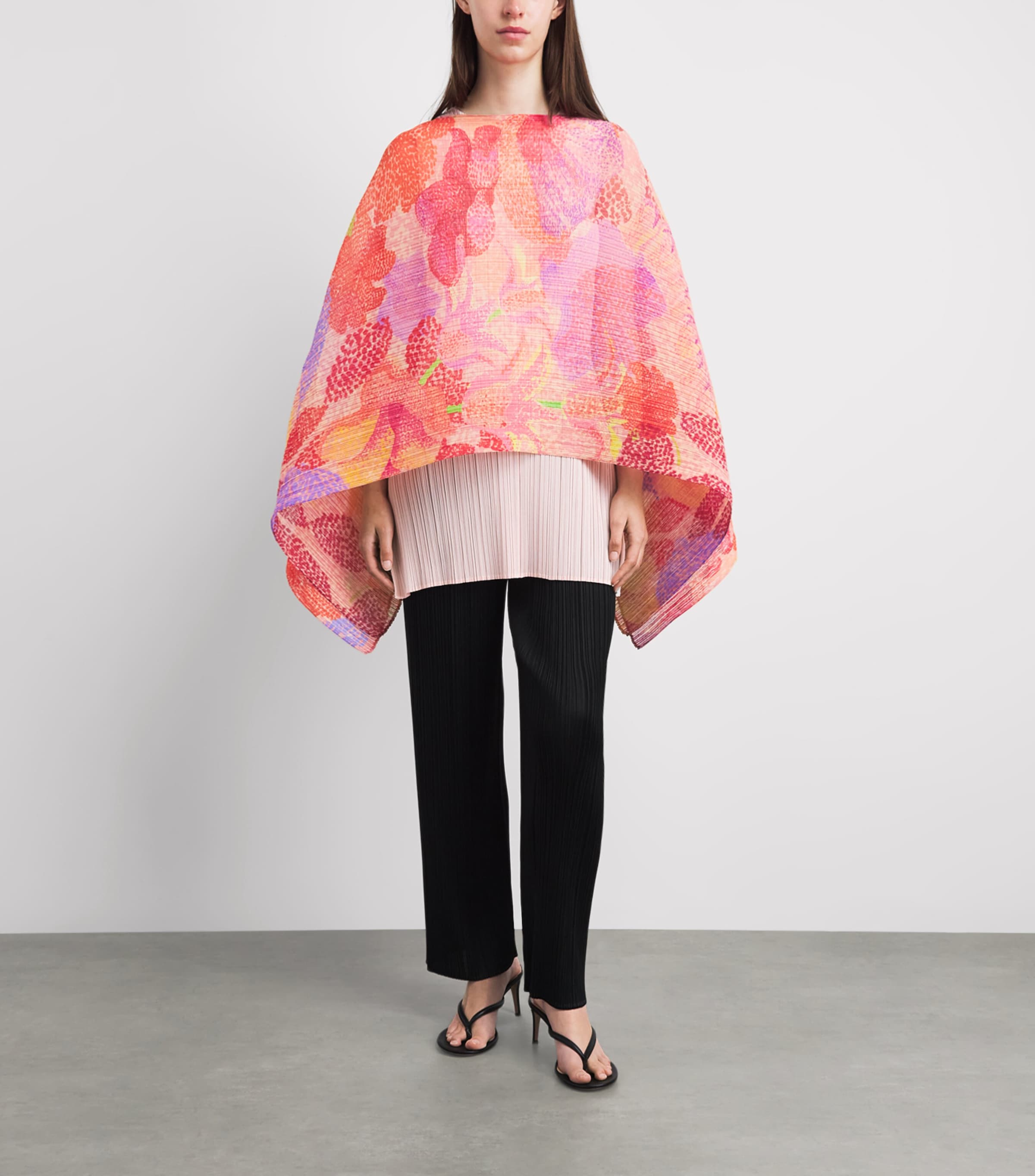 Pleats Please Issey Miyake Womens Pleated Foggy Forest Madame-T Pink Image 2
