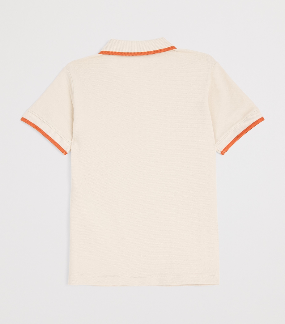 Logo Contrast Polo Shirt (4-16 Years) U1156 FRENCH OAK Image 2