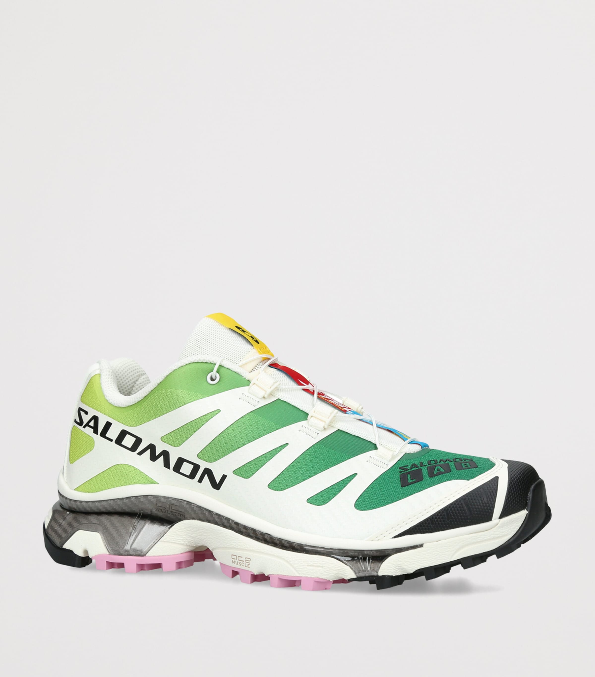 Salomon Mens XT-4 OG Sneakers Green Comb Image 3