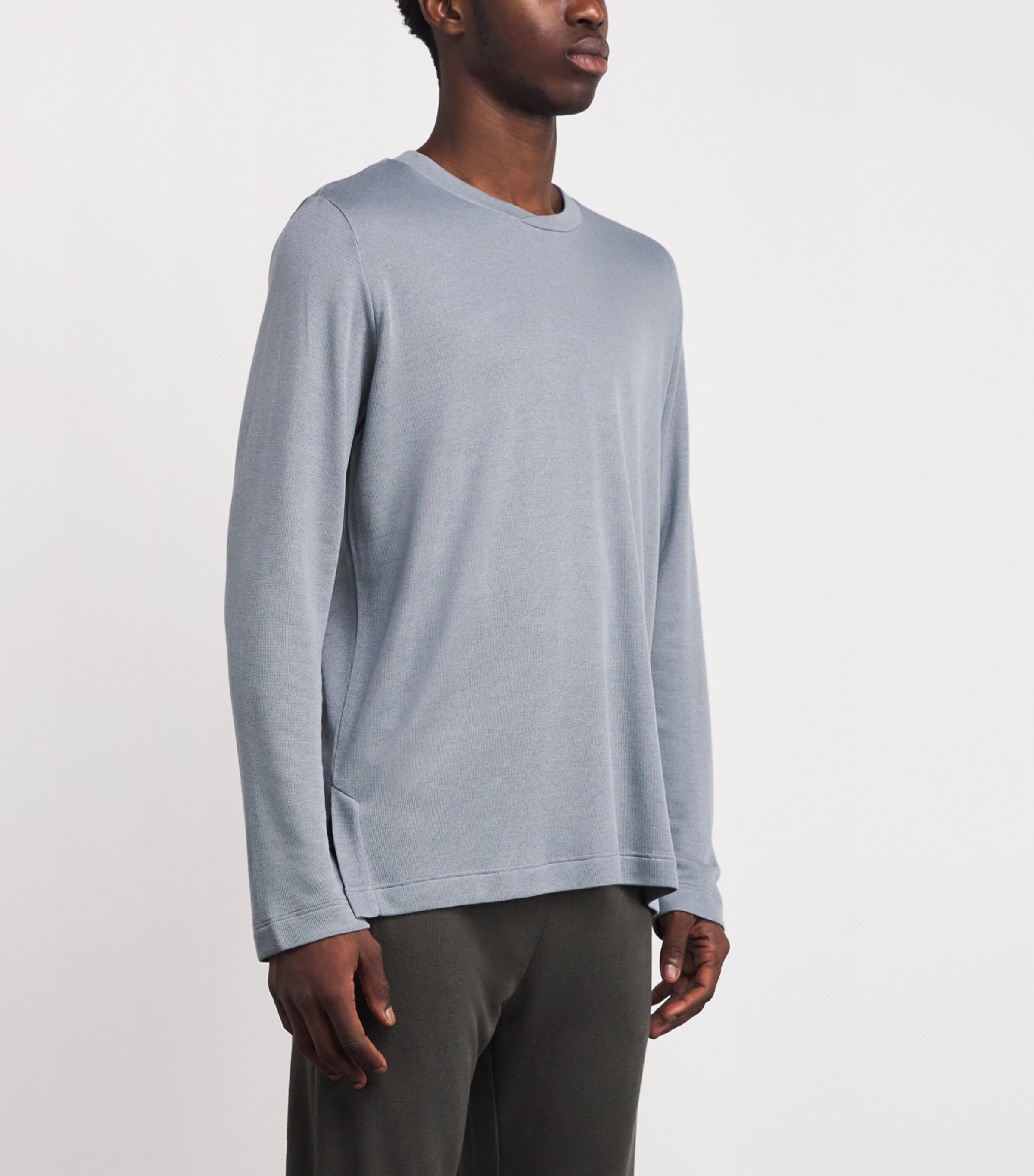 Modal-Wool Woolen Comfort Long-Sleeve T-Shirt 2680 CLIFF GREY Image 3