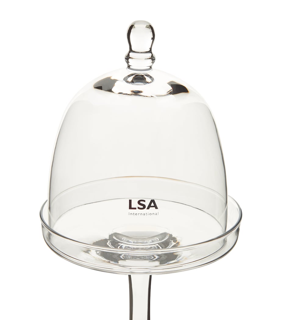 LSA International Serving Stand with Dome Clear Image 3