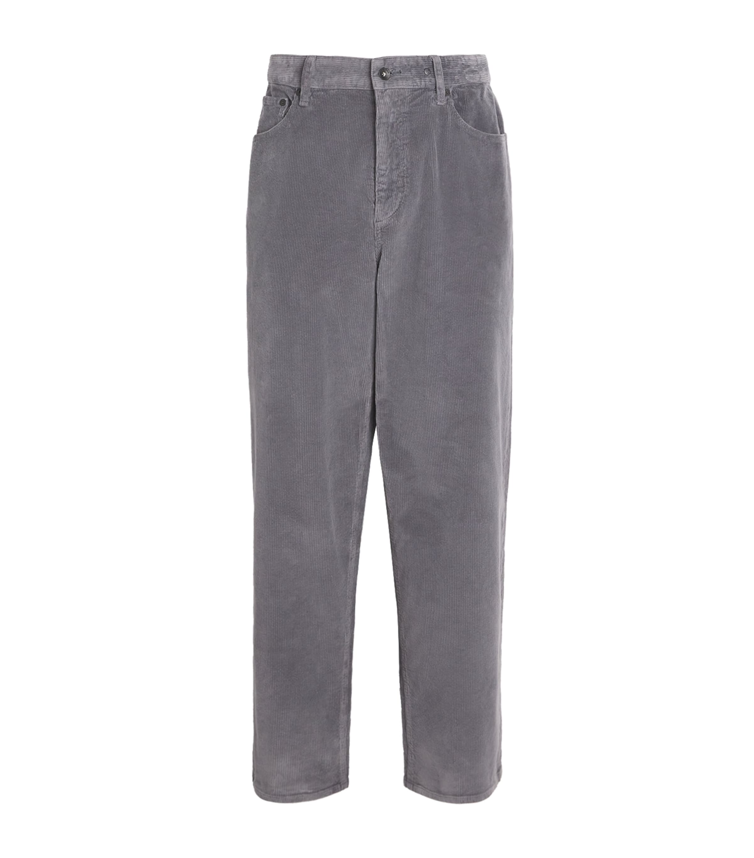 Rag & Bone Cotton-blend Corduroy Rbbaggy Trousers In Gray