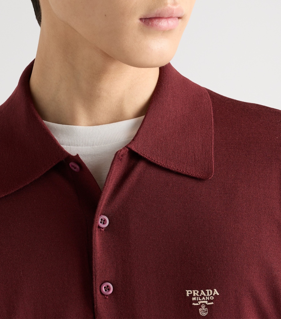 Superfine Wool Polo Shirt F0399 Image 3