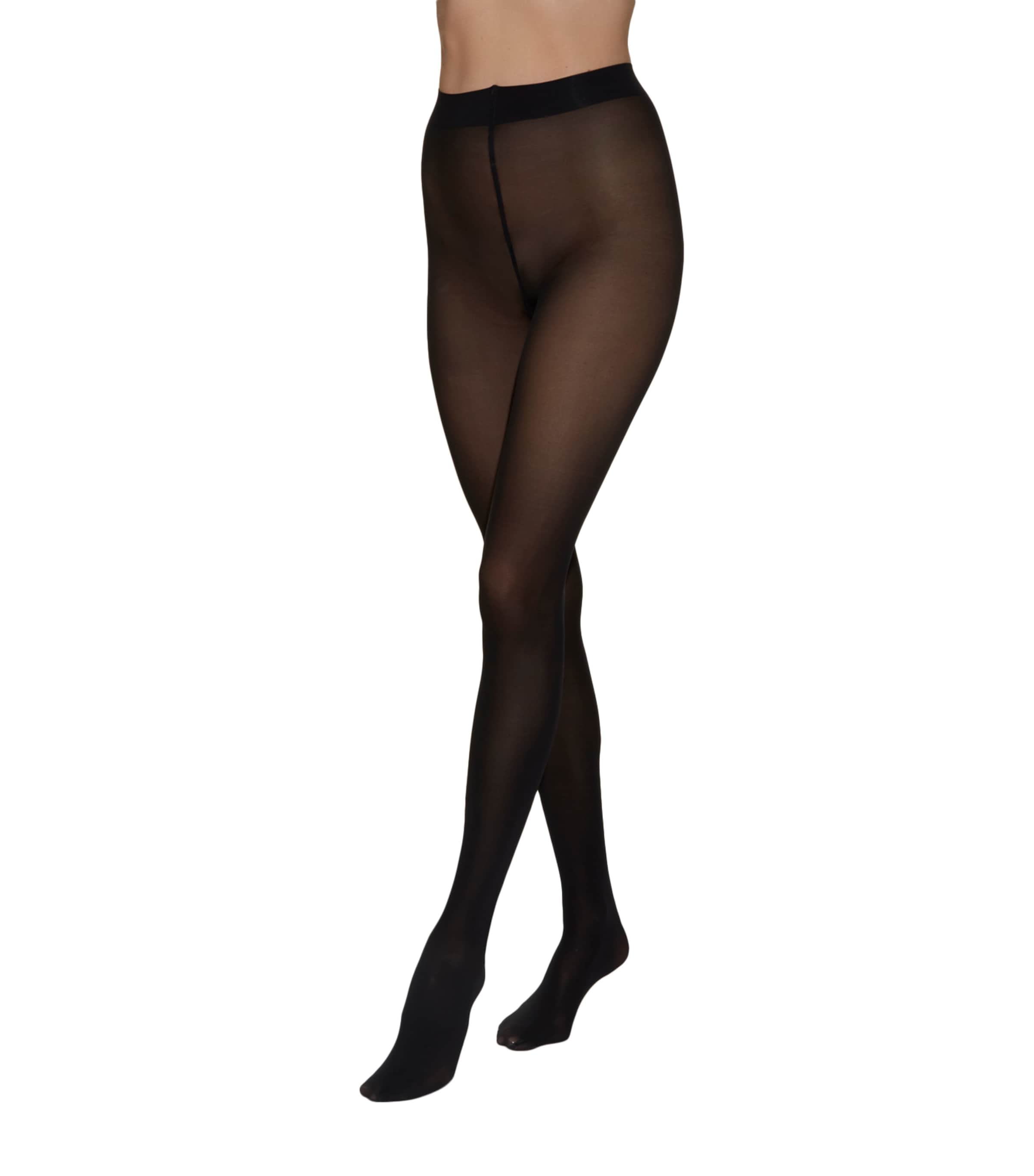 Falke Womens Matt Deluxe 30 Tights Black Image 2