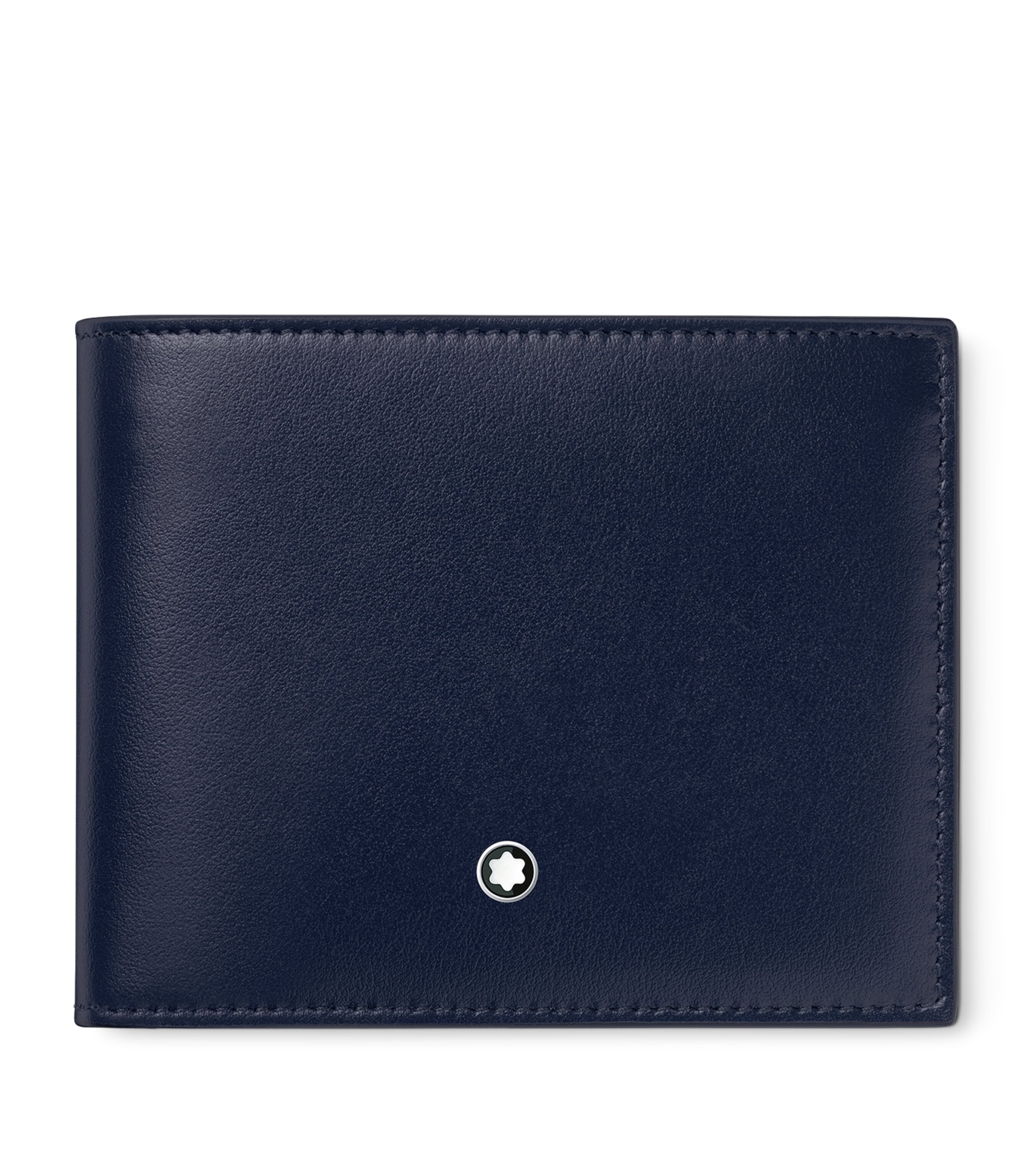 Shop Montblanc Meisterstück 6cc Wallet In Blue