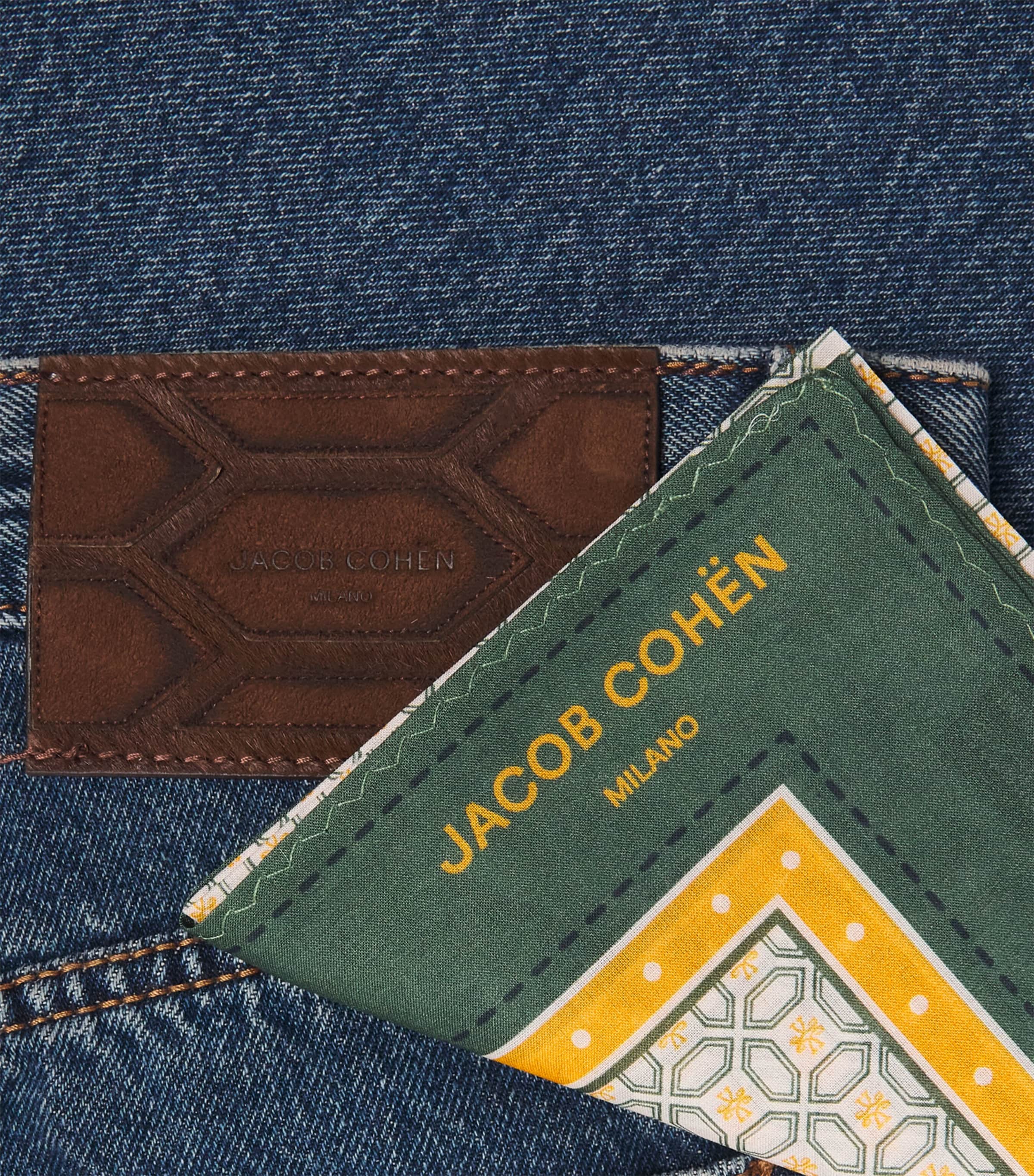 Jacob Cohën Mens Edo Straight Jeans Stone Med Blu Image 6