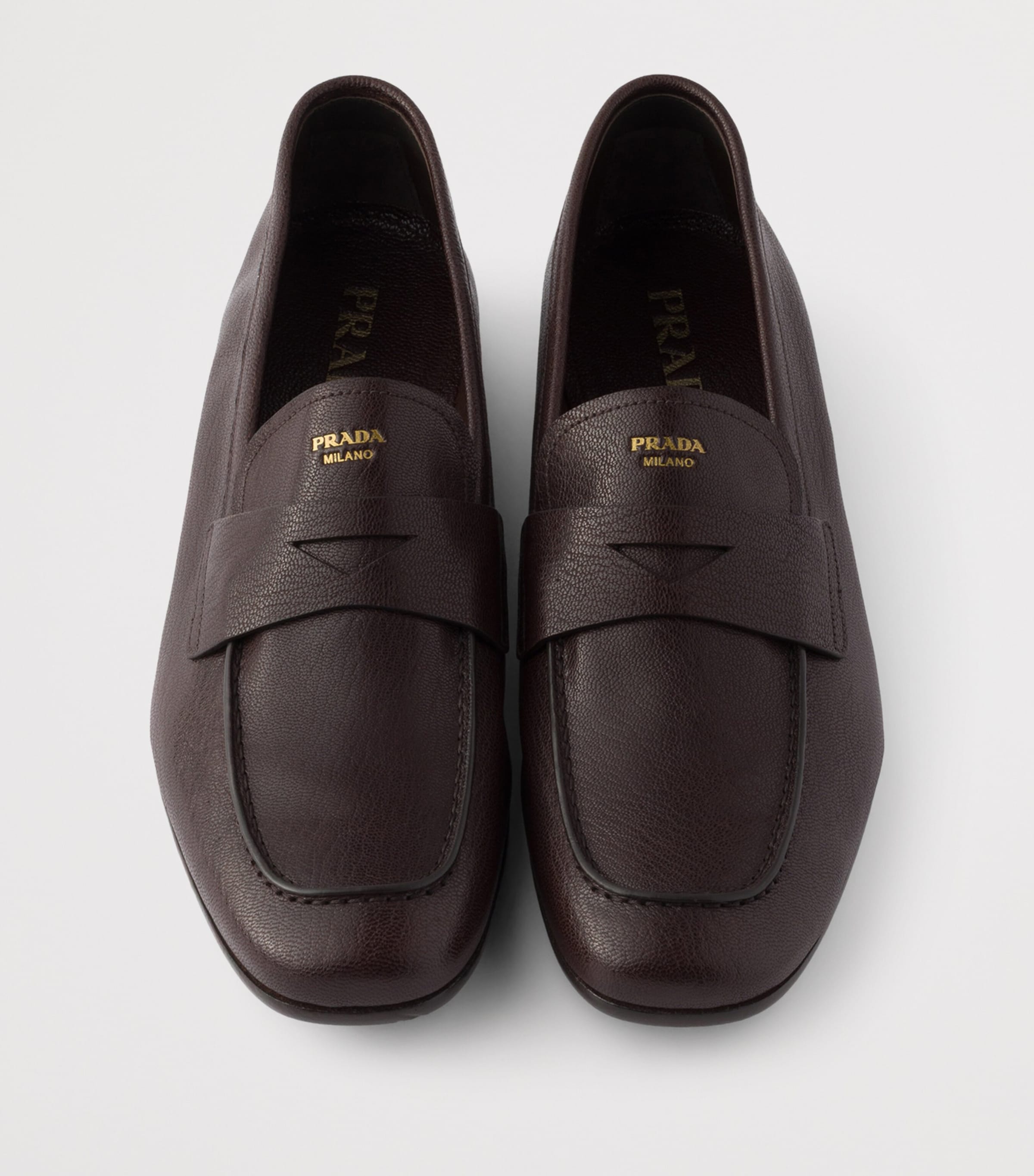 Grained Leather Loafers F0003 Image 3
