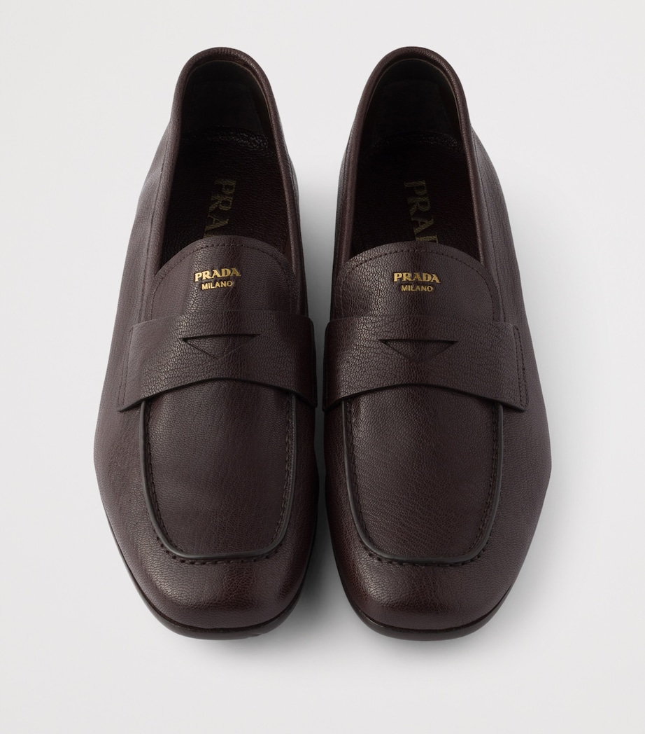 Grained Leather Loafers F0003 Image 3
