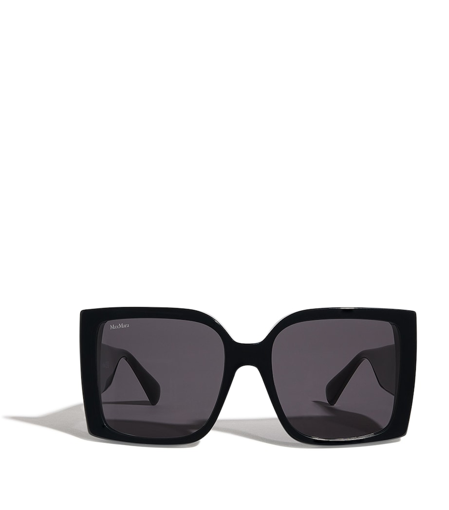 Acetate Oversized Square Sunglasses BLACK Image 1
