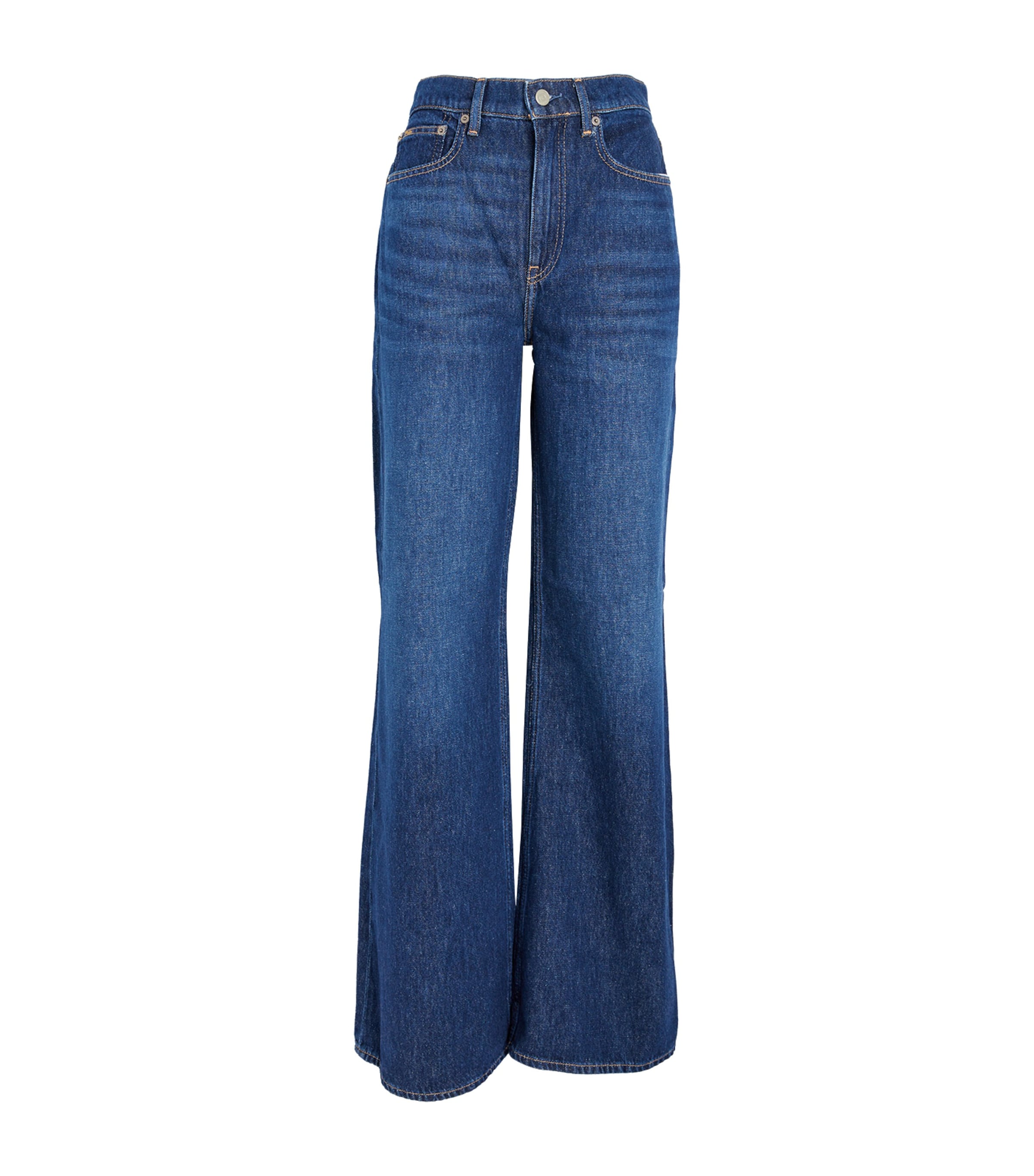 Polo Ralph Lauren High-rise Wide Jeans In Blue