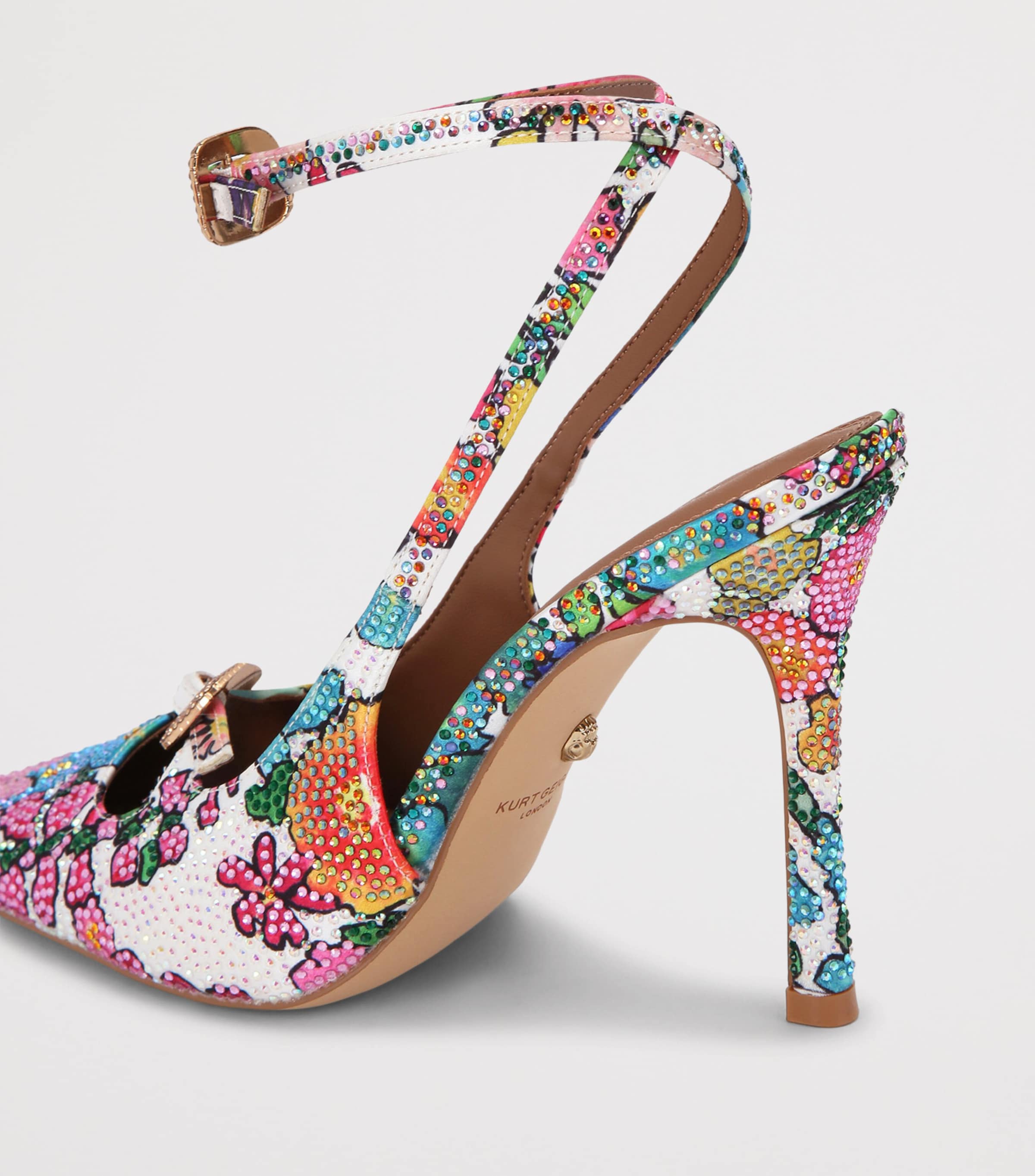 Kurt Geiger London Embellished Double-Buckle Pumps White/oth Image 4
