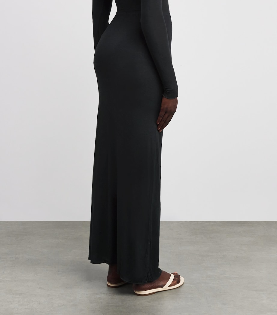 Sheer Modal Maxi Skirt ONYX Image 4