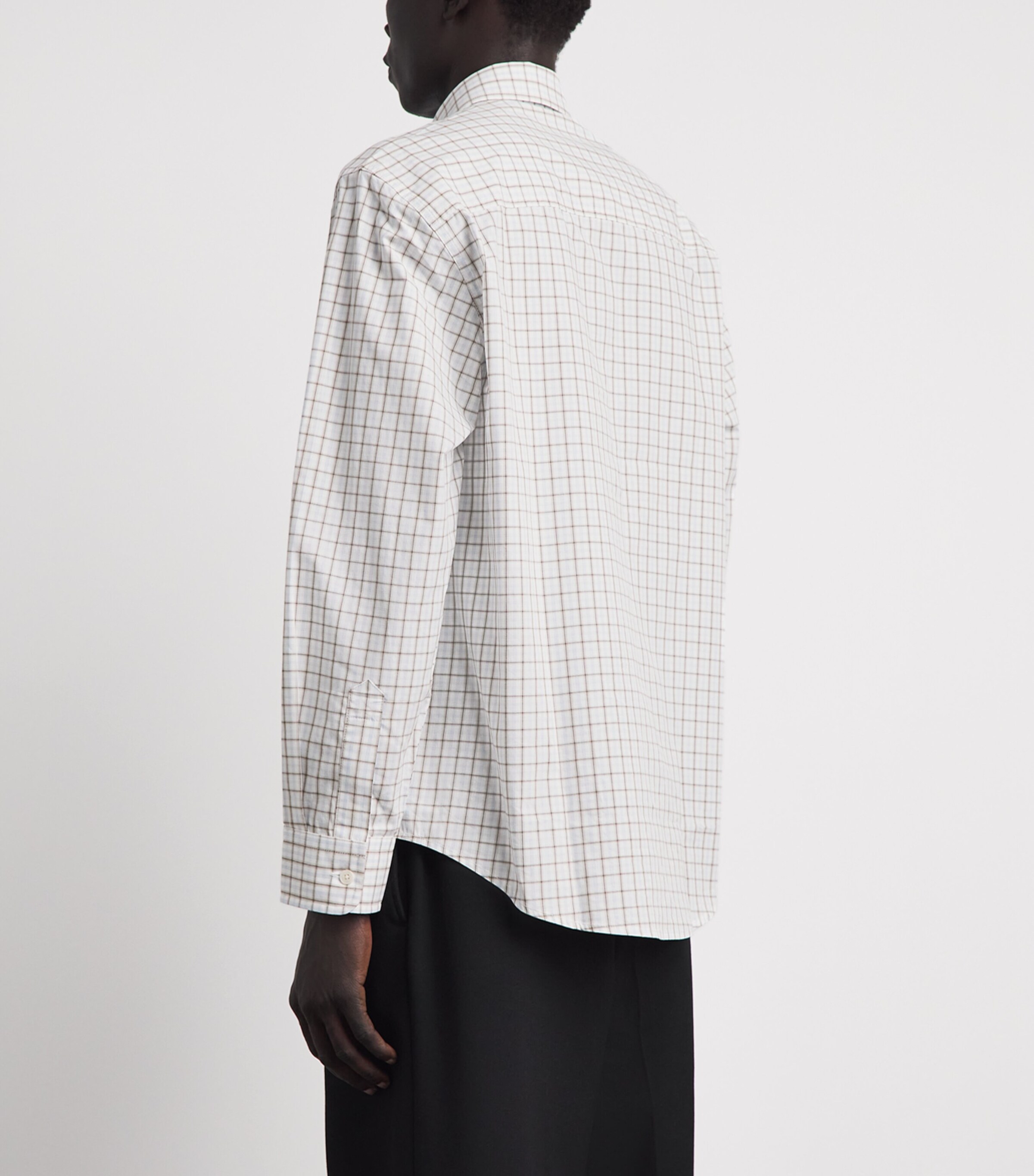 NN.07 Mens Organic Cotton Check Shirt Blue Check Image 5