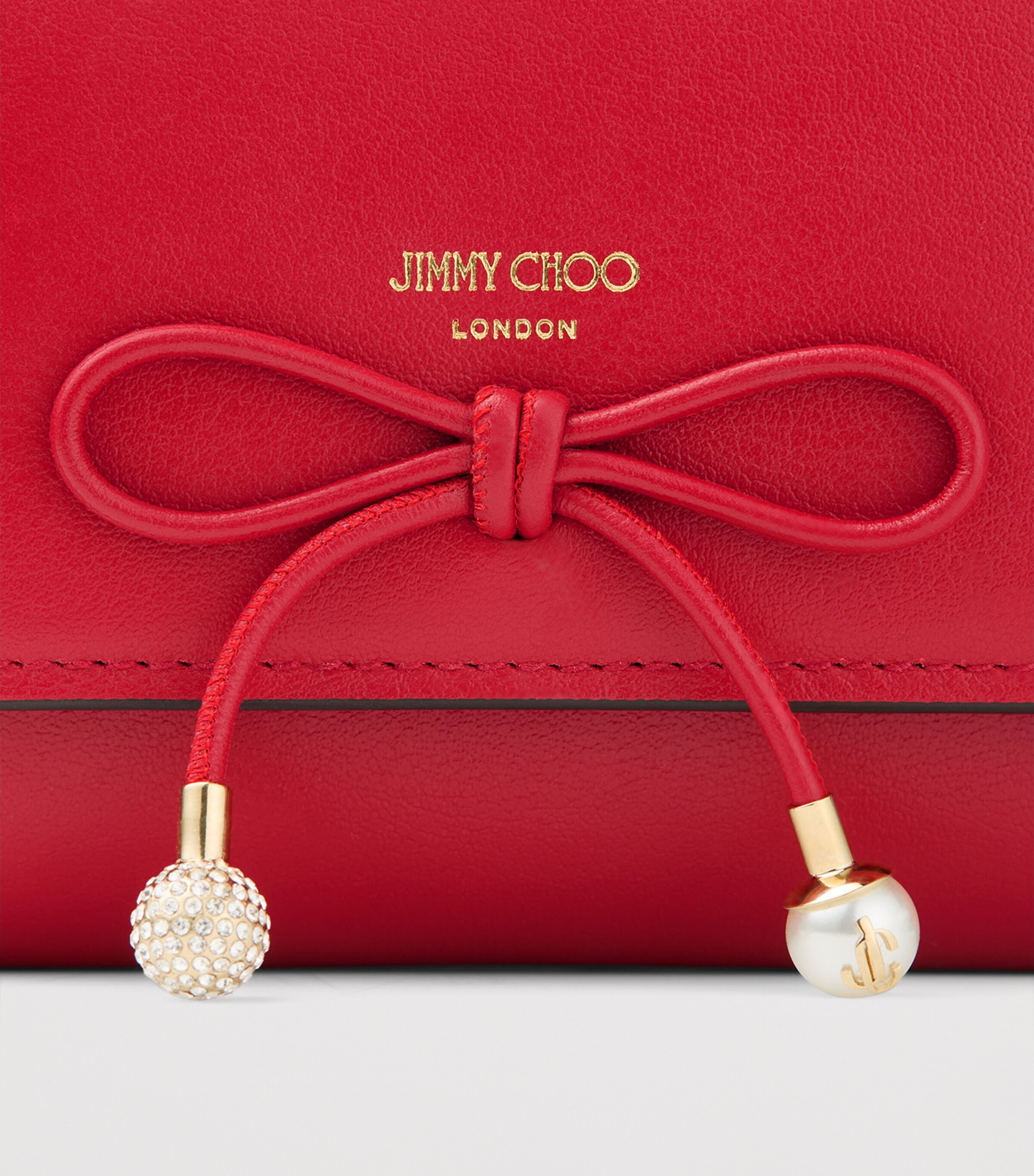 Leather Marinda Wallet RUBY RED/LIGHT GOLD Image 3