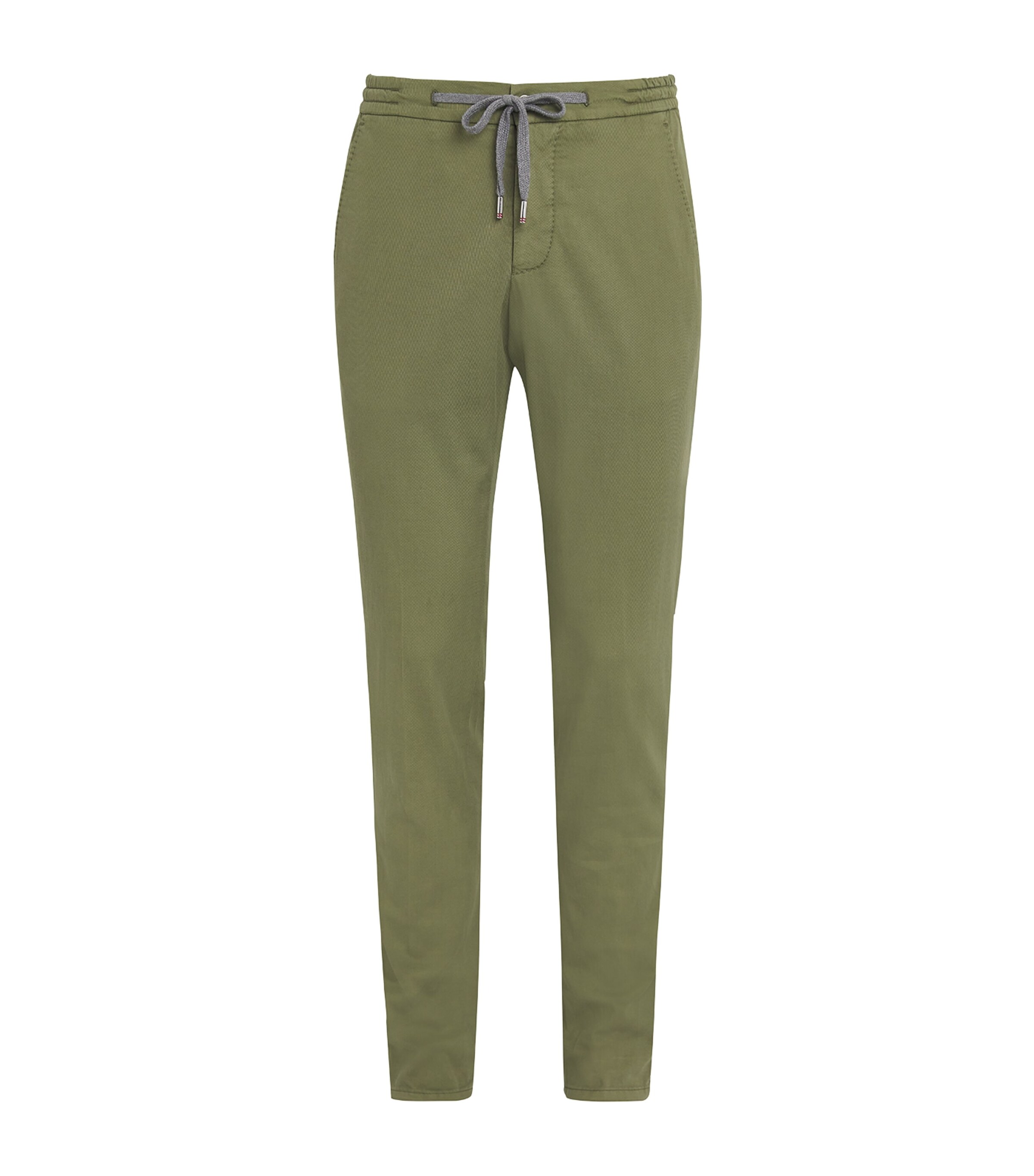 Cotton-Silk-Blend Drawstring Tailored Trousers MP11 Image 1